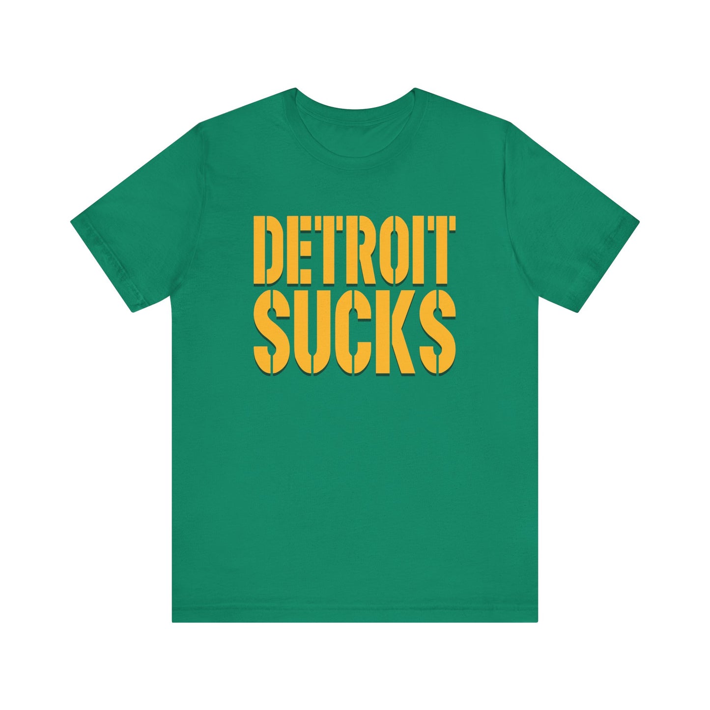 Detroit Sucks (for Green Bay fans) - Unisex Jersey Short Sleeve Tee