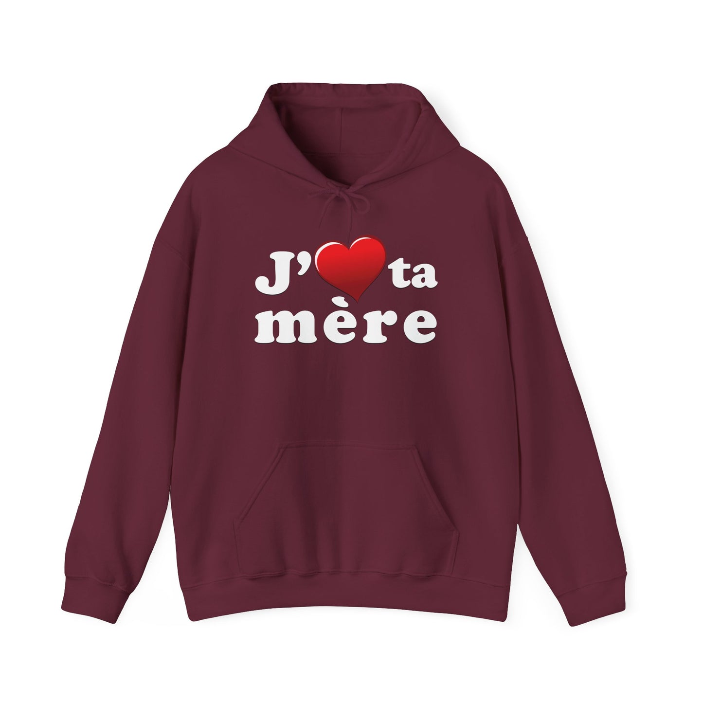 J' ♥ te mère - Unisex Heavy Blend™ Hooded Sweatshirt