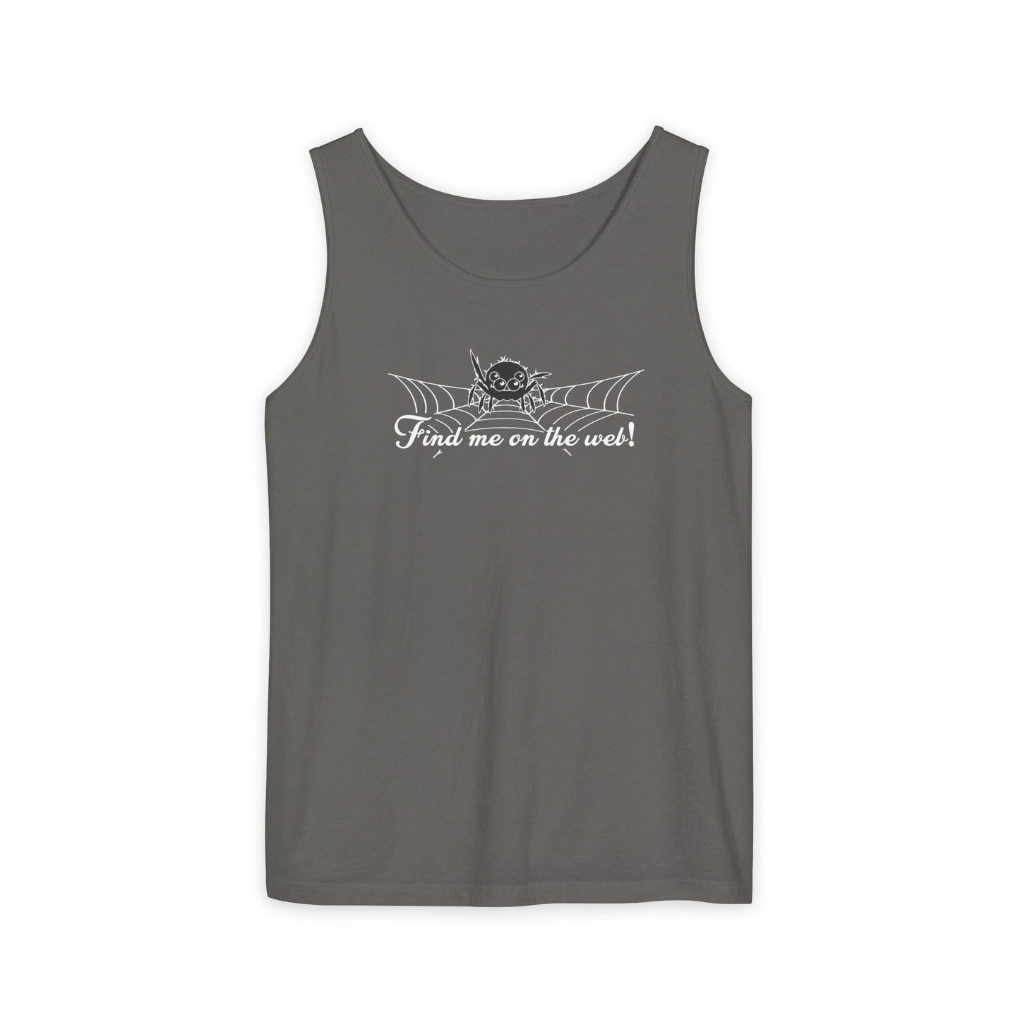 Cute Spider - "Find me on the web!" - Unisex Tank Top