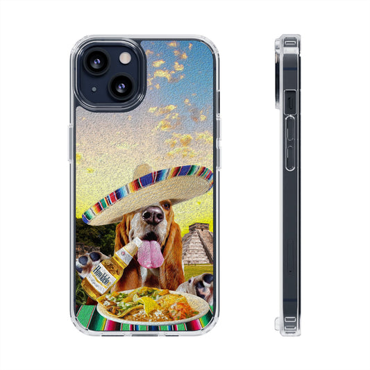 Basset Hound Eating Mexican Cuisine In Mexico - Clear Case