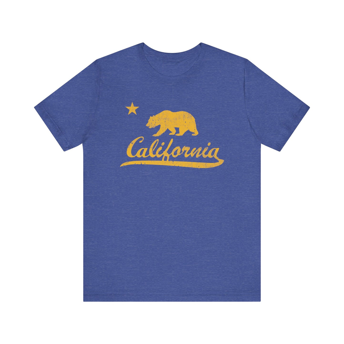 California (with Golden Bear & North Star) - Unisex Jersey Short Sleeve Tee