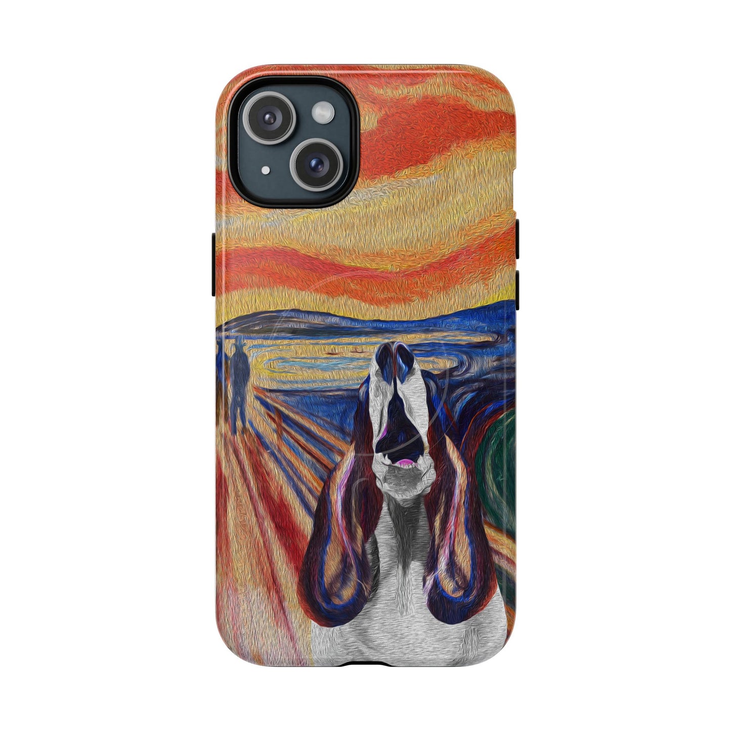 'The Howl' featuring Edvard Munch Basset Hound Inspired Design - Magnetic Case