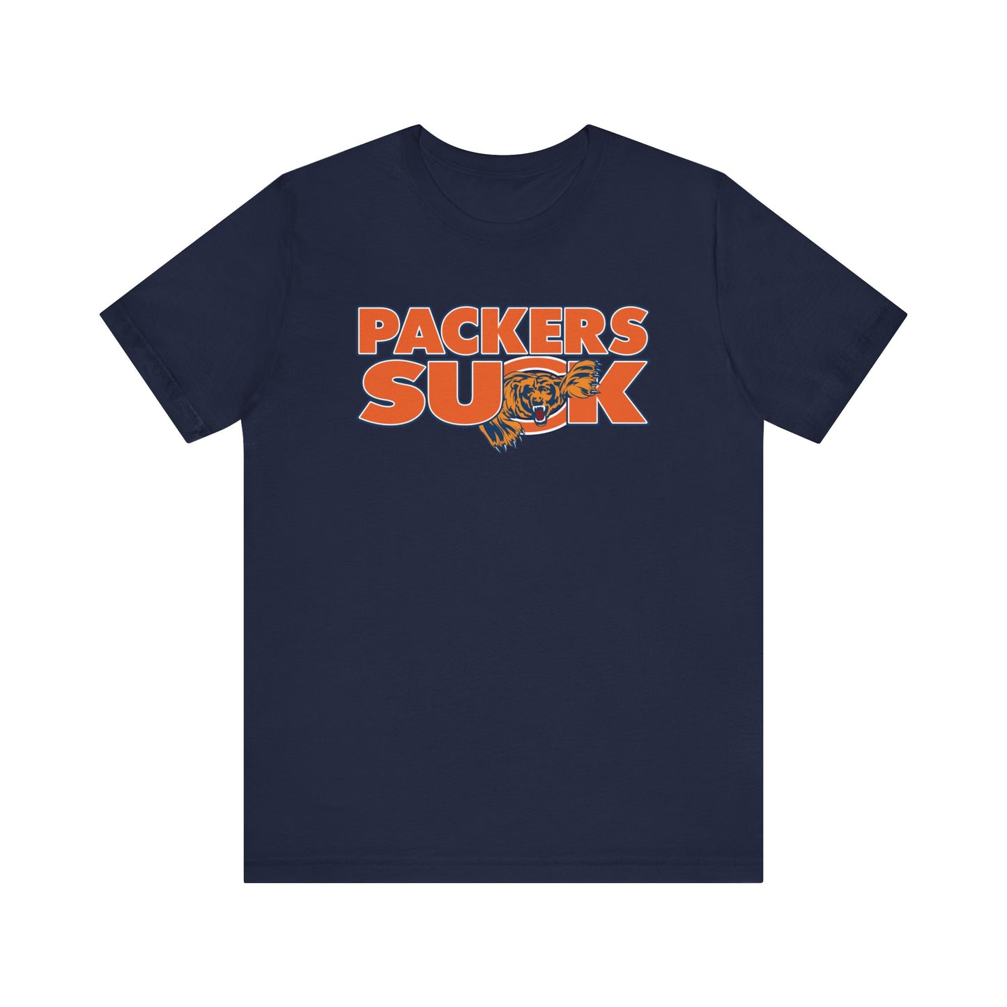 The Pack Sucks (for Chicago Bears fans) - Unisex Jersey Short Sleeve Tee