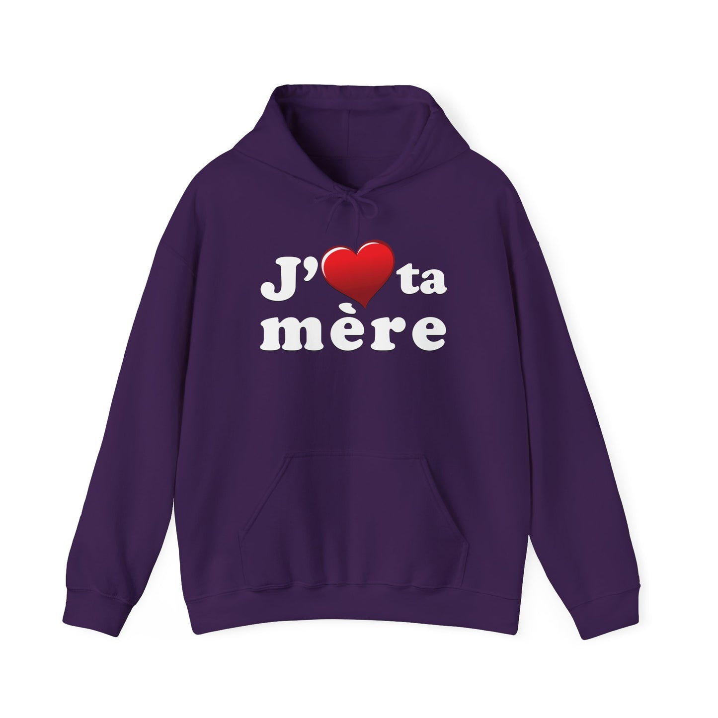 J' ♥ te mère - Unisex Heavy Blend™ Hooded Sweatshirt