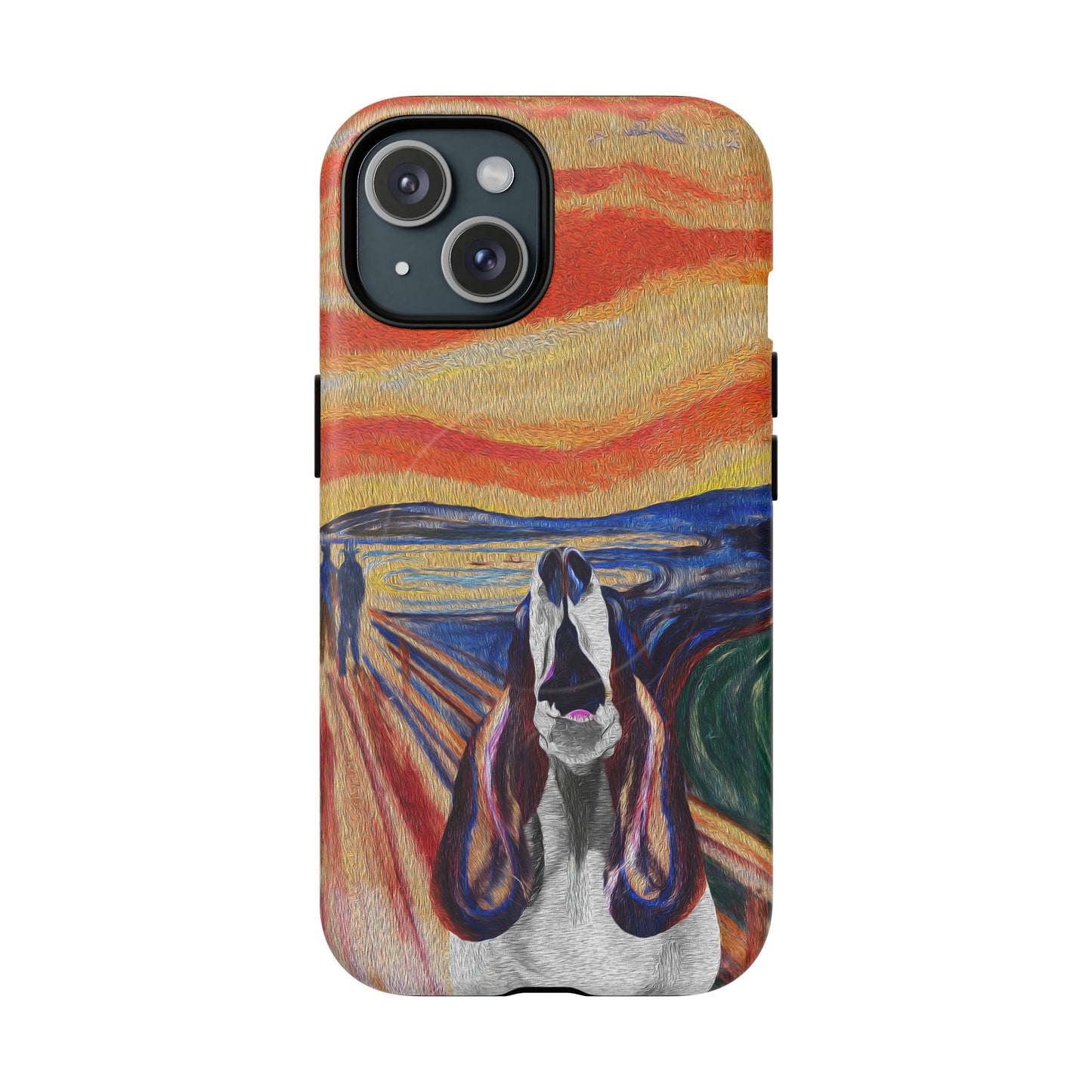 'The Howl' featuring Edvard Munch Basset Hound Inspired Design - Magnetic Case