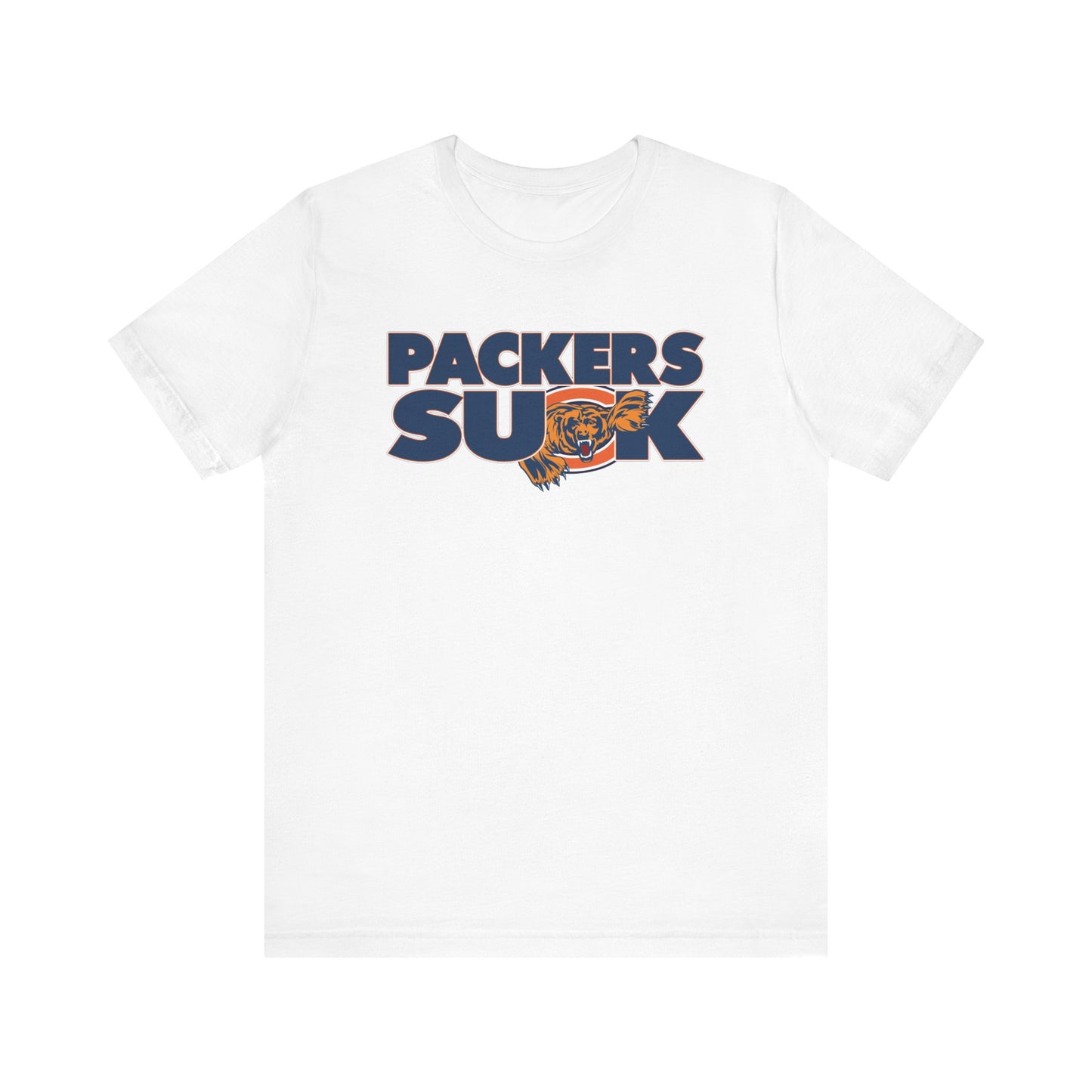 The Pack Sucks (for Chicago Bears fans) - Unisex Jersey Short Sleeve Tee