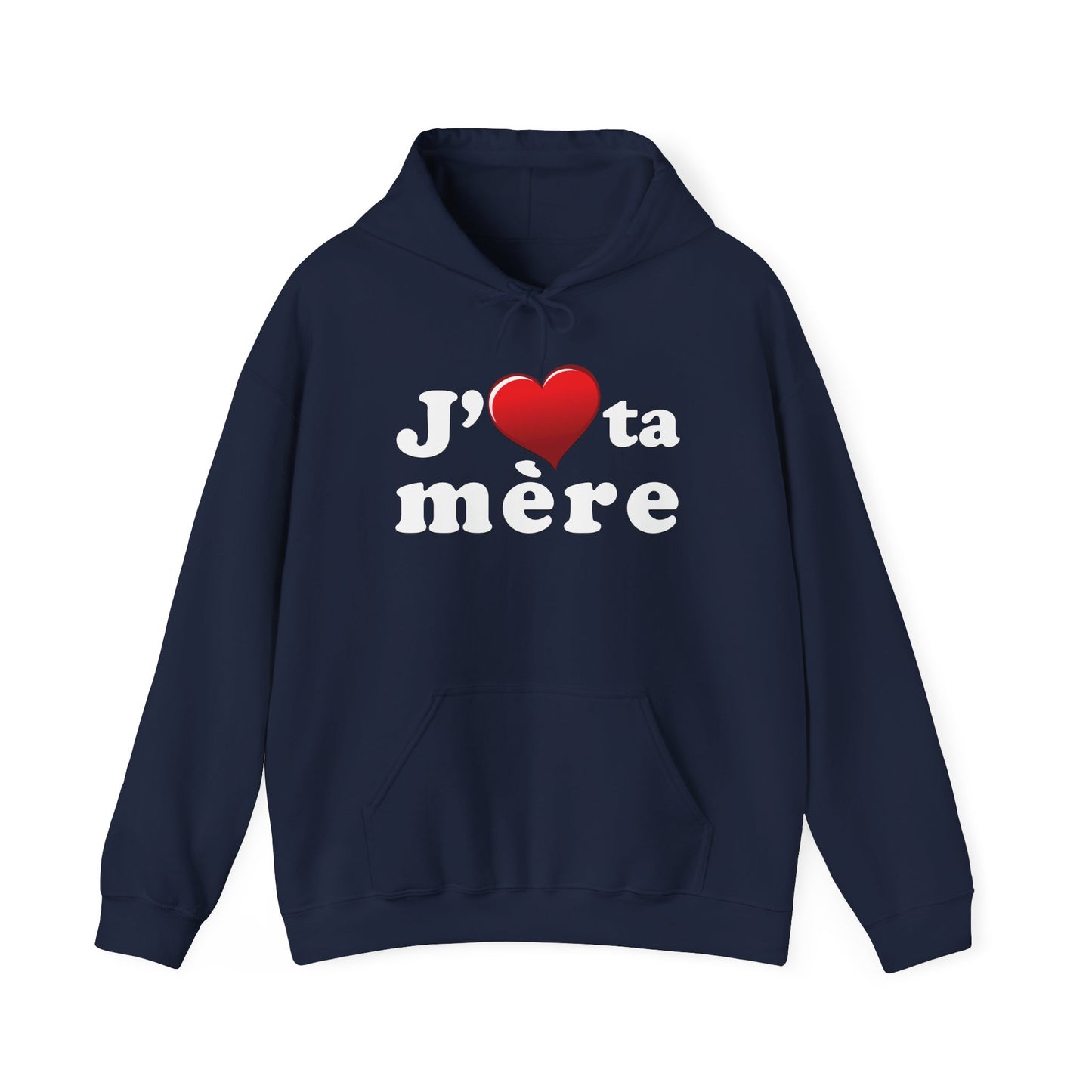 J' ♥ te mère - Unisex Heavy Blend™ Hooded Sweatshirt