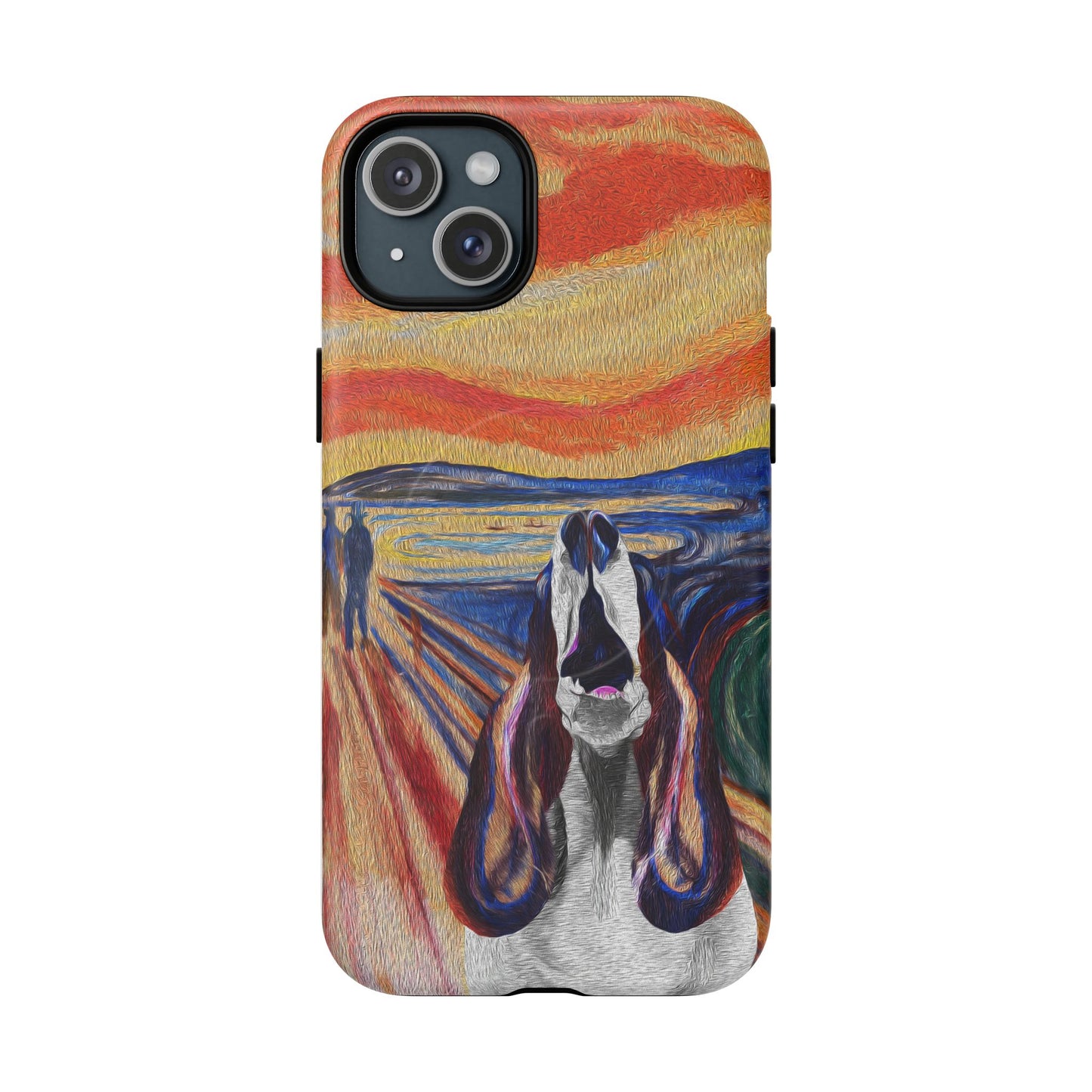 'The Howl' featuring Edvard Munch Basset Hound Inspired Design - Magnetic Case