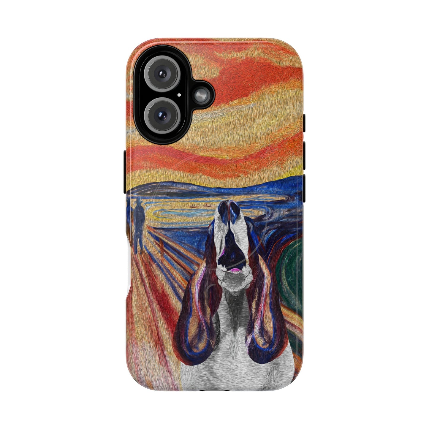 'The Howl' featuring Edvard Munch Basset Hound Inspired Design - Magnetic Case