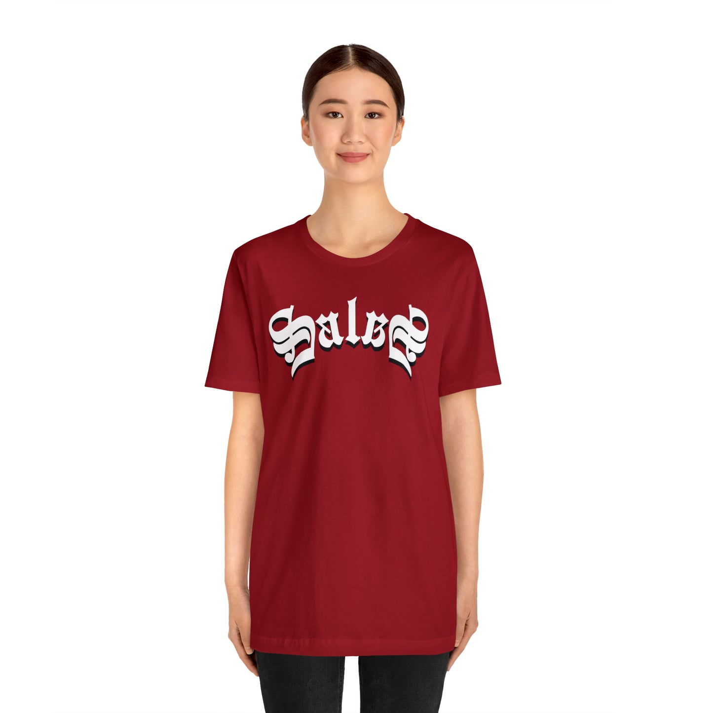 Salas (831) in White Ink - Salinas, California - Unisex Jersey Short Sleeve Tee