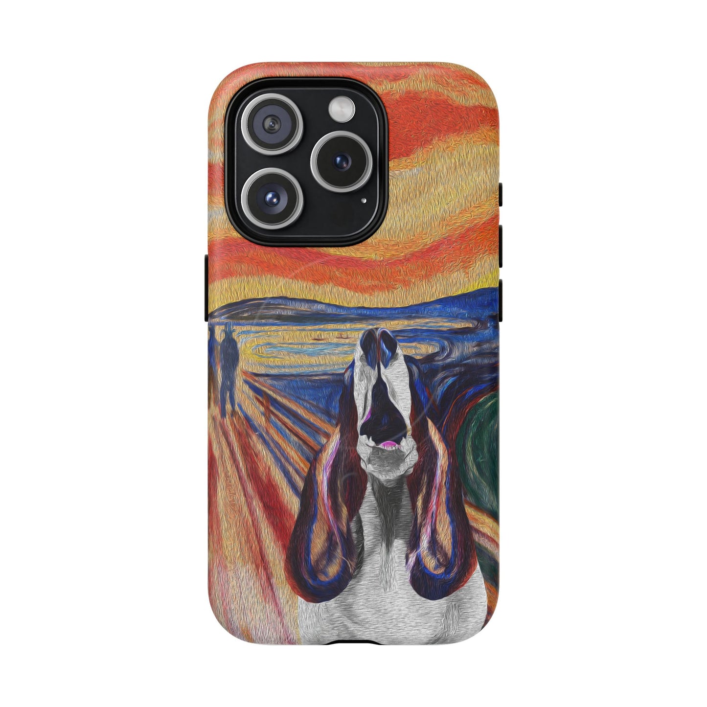 'The Howl' featuring Edvard Munch Basset Hound Inspired Design - Magnetic Case