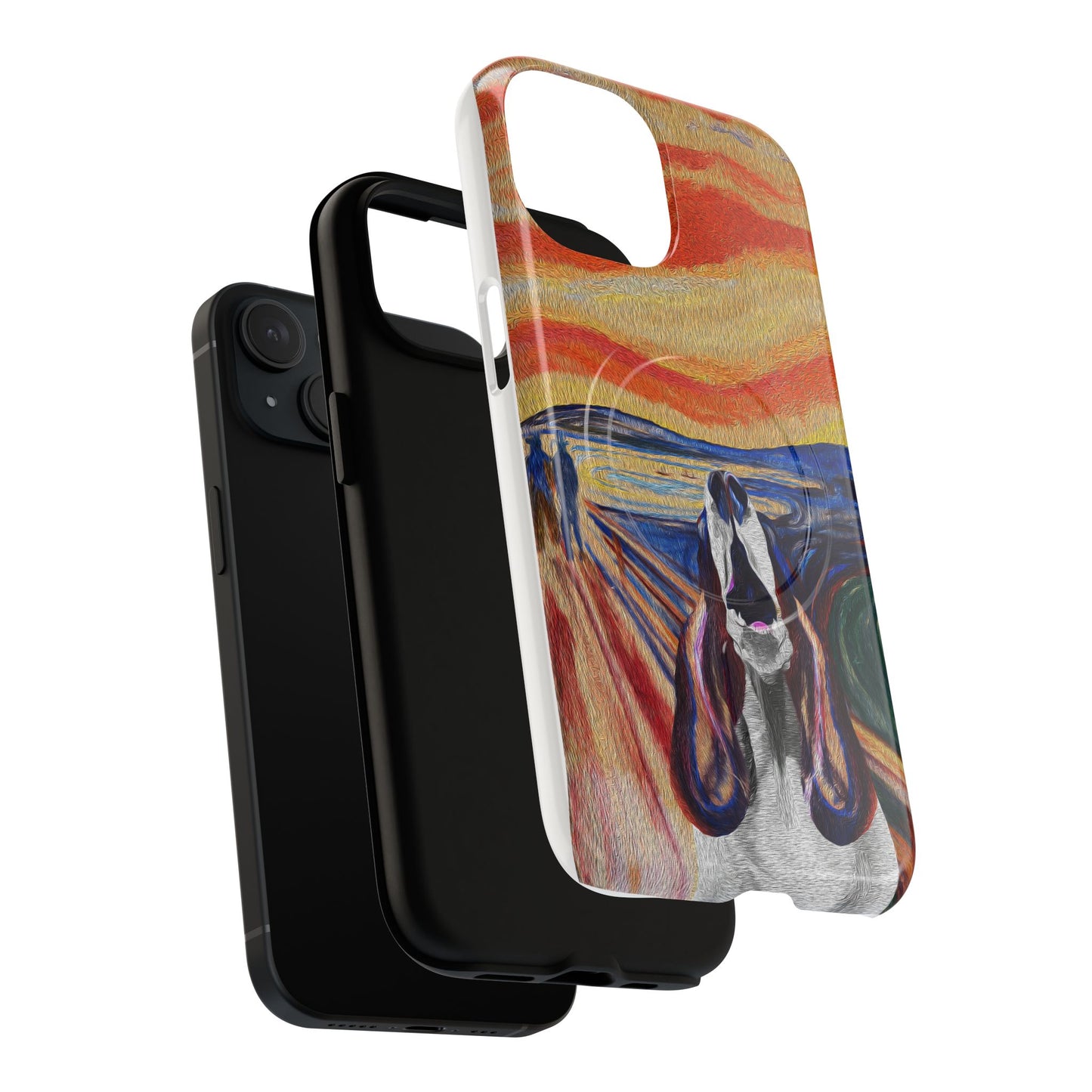 'The Howl' featuring Edvard Munch Basset Hound Inspired Design - Magnetic Case