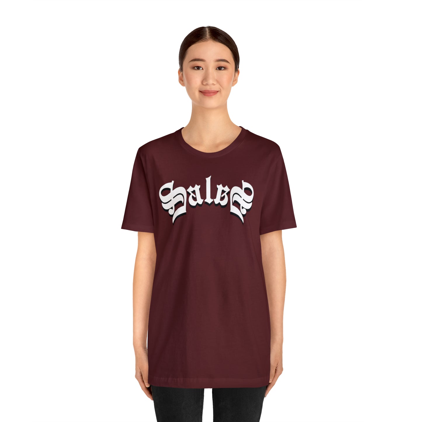 Salas (831) in White Ink - Salinas, California - Unisex Jersey Short Sleeve Tee