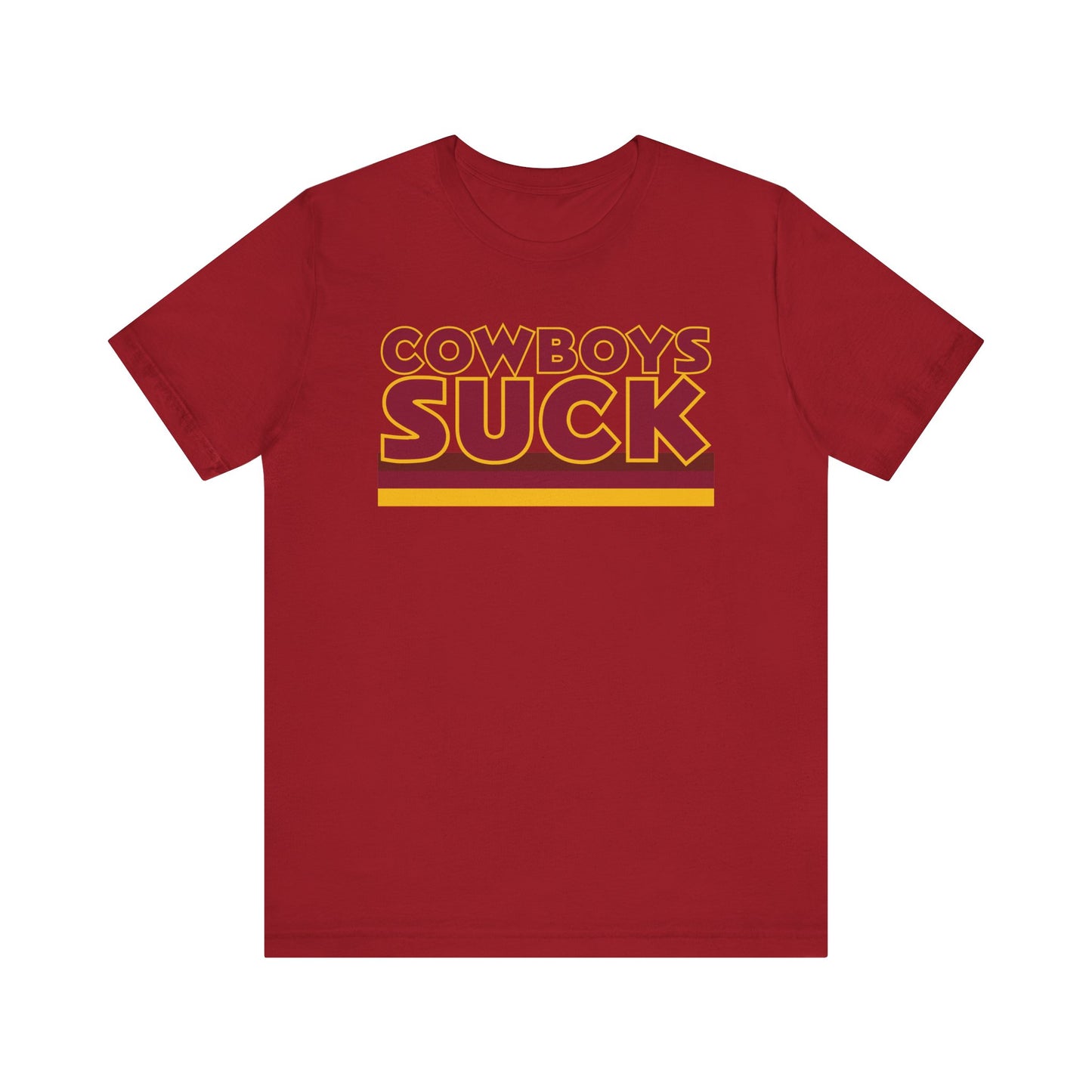 Cowboyz Suck! (for DC fans) - Unisex Jersey Short Sleeve Tee