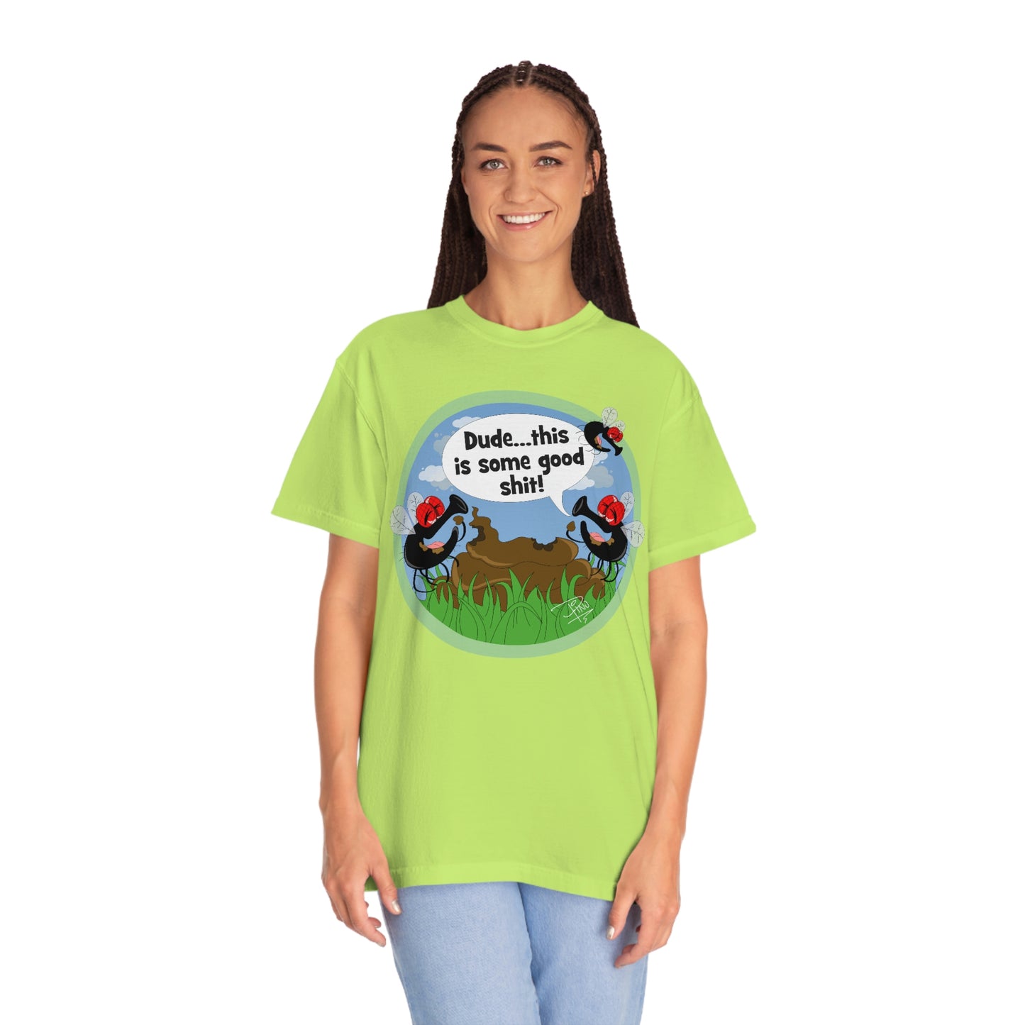Good Shit Flies - Unisex Garment-Dyed T-shirt