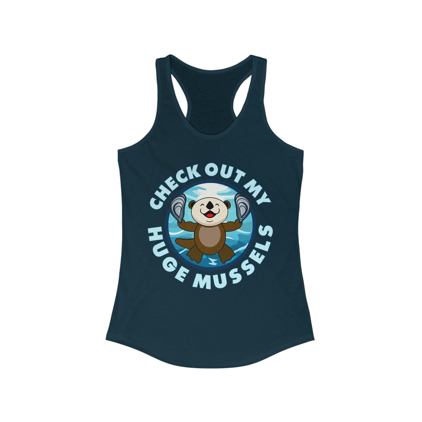 Huge Mussels (Dark Shirts) - Women's Ideal Racerback Tank