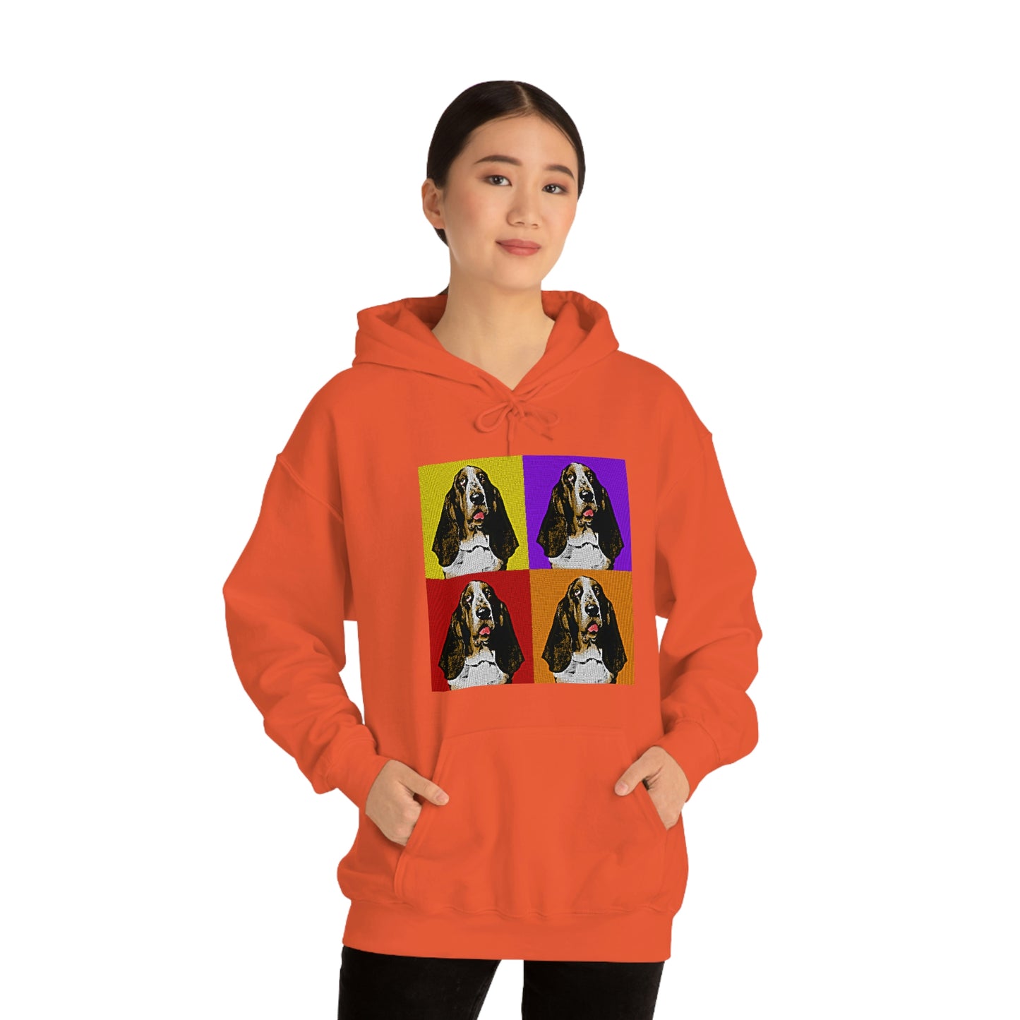 Basset Pop Art - Unisex Heavy Blend™ Hooded Sweatshirt