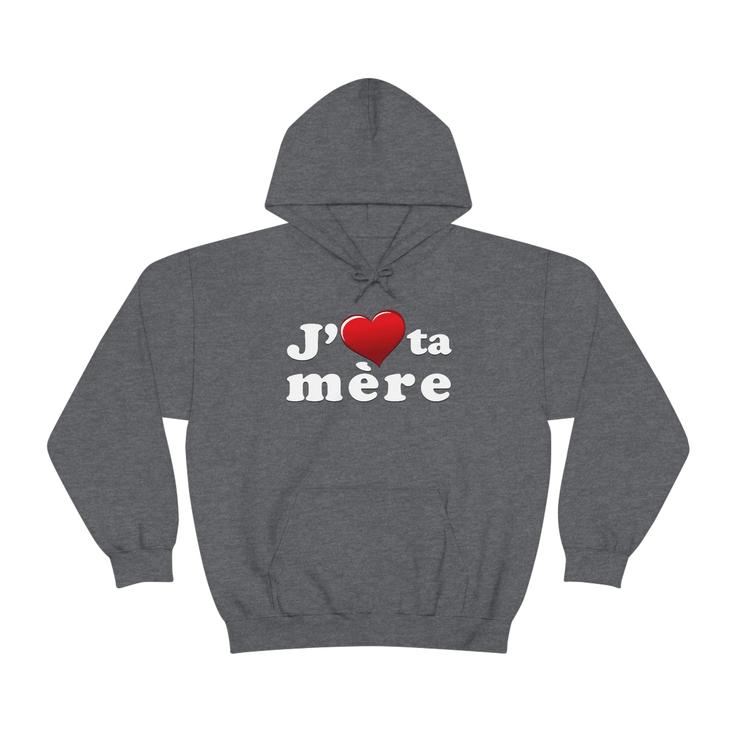 J' ♥ te mère - Unisex Heavy Blend™ Hooded Sweatshirt