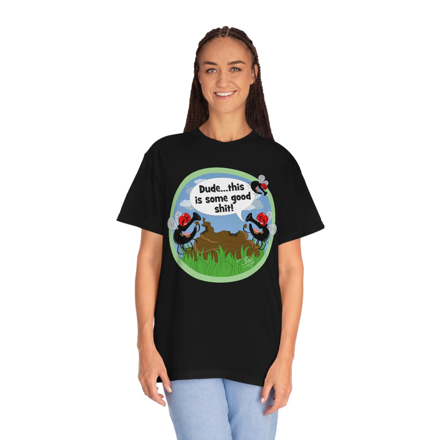 Good Shit Flies - Unisex Garment-Dyed T-shirt