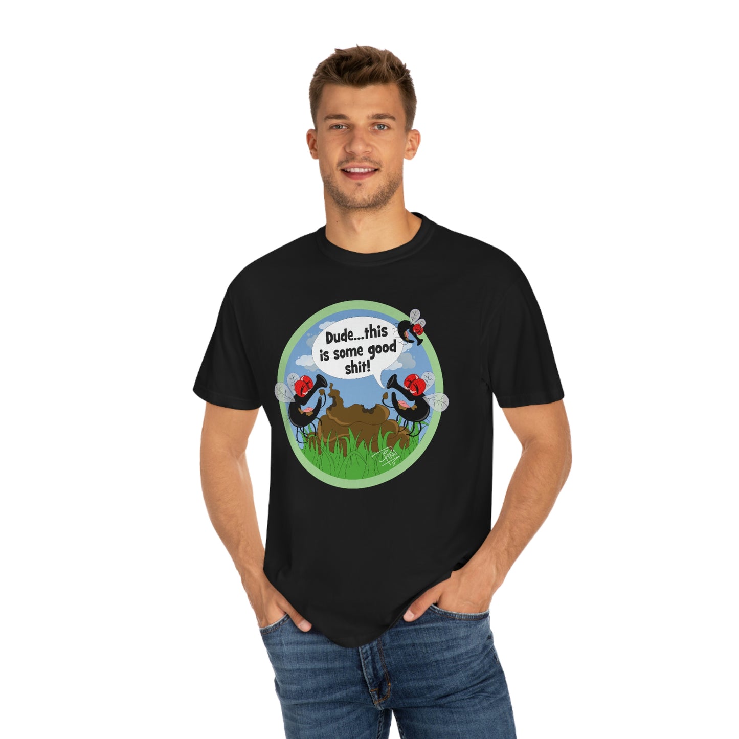 Good Shit Flies - Unisex Garment-Dyed T-shirt