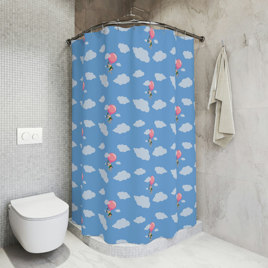 Don't Swallow Your Bubble Gum - Polyester Shower Curtain