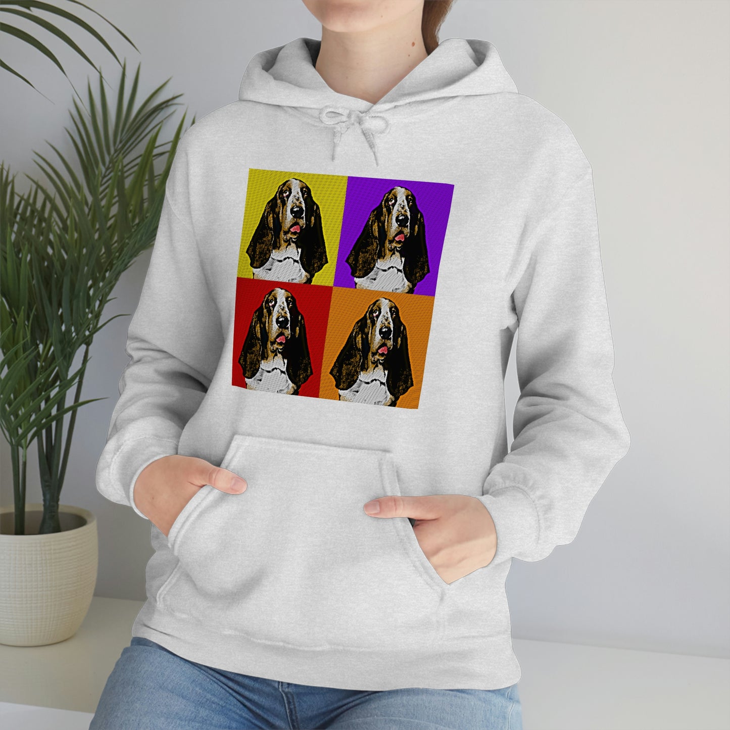 Basset Pop Art - Unisex Heavy Blend™ Hooded Sweatshirt