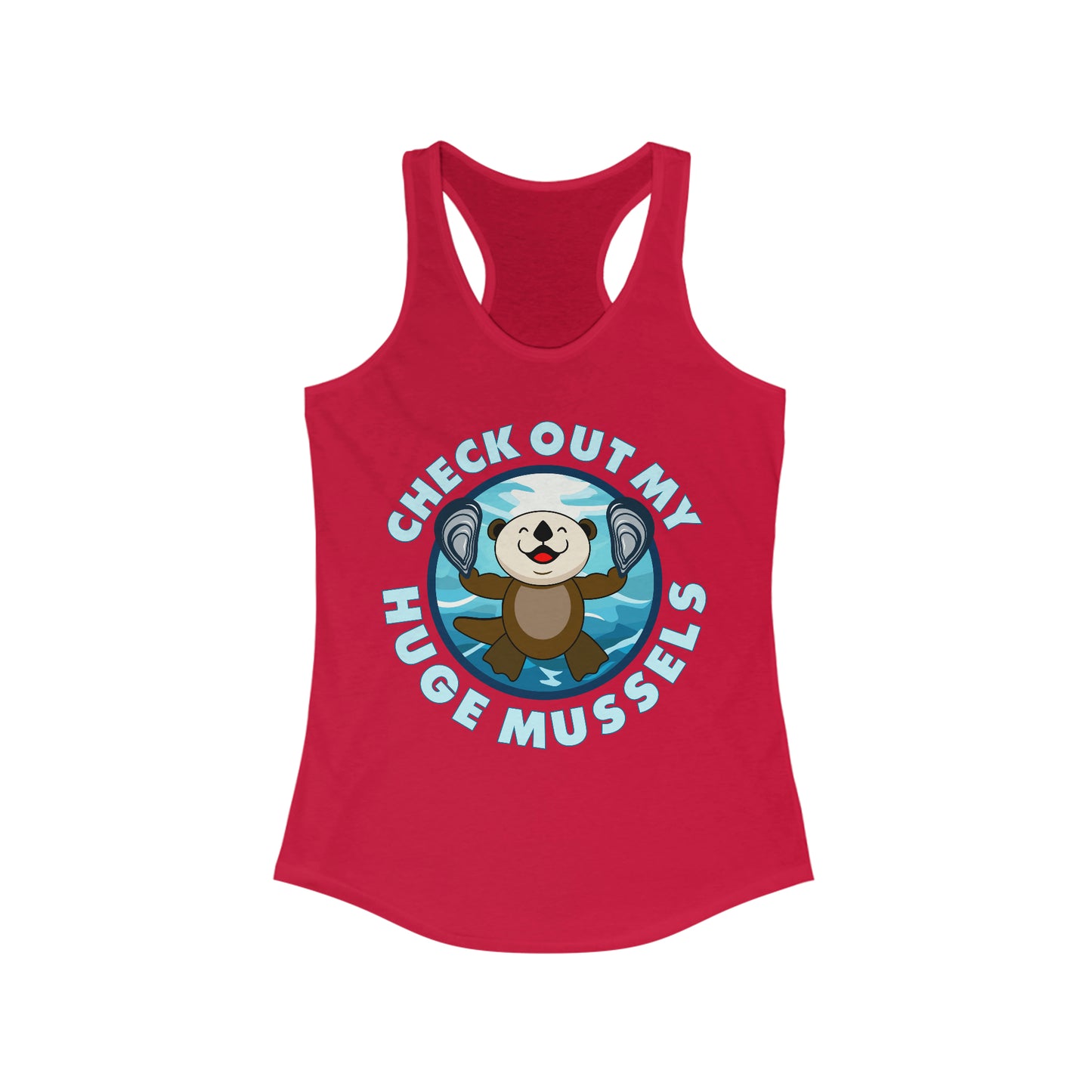 Huge Mussels (Dark Shirts) - Women's Ideal Racerback Tank