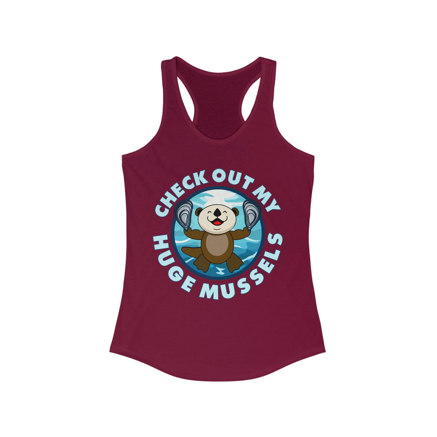 Huge Mussels (Dark Shirts) - Women's Ideal Racerback Tank