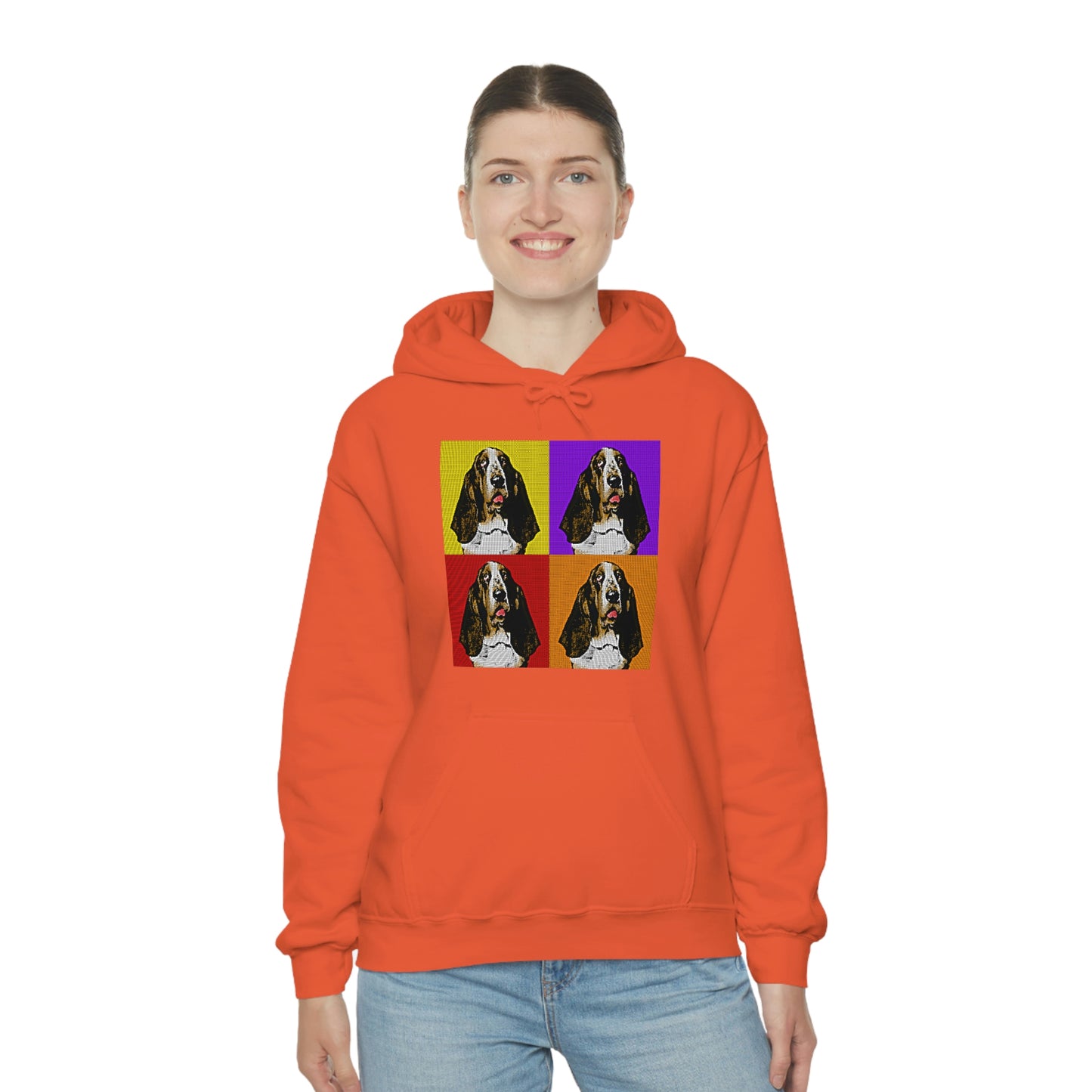 Basset Pop Art - Unisex Heavy Blend™ Hooded Sweatshirt