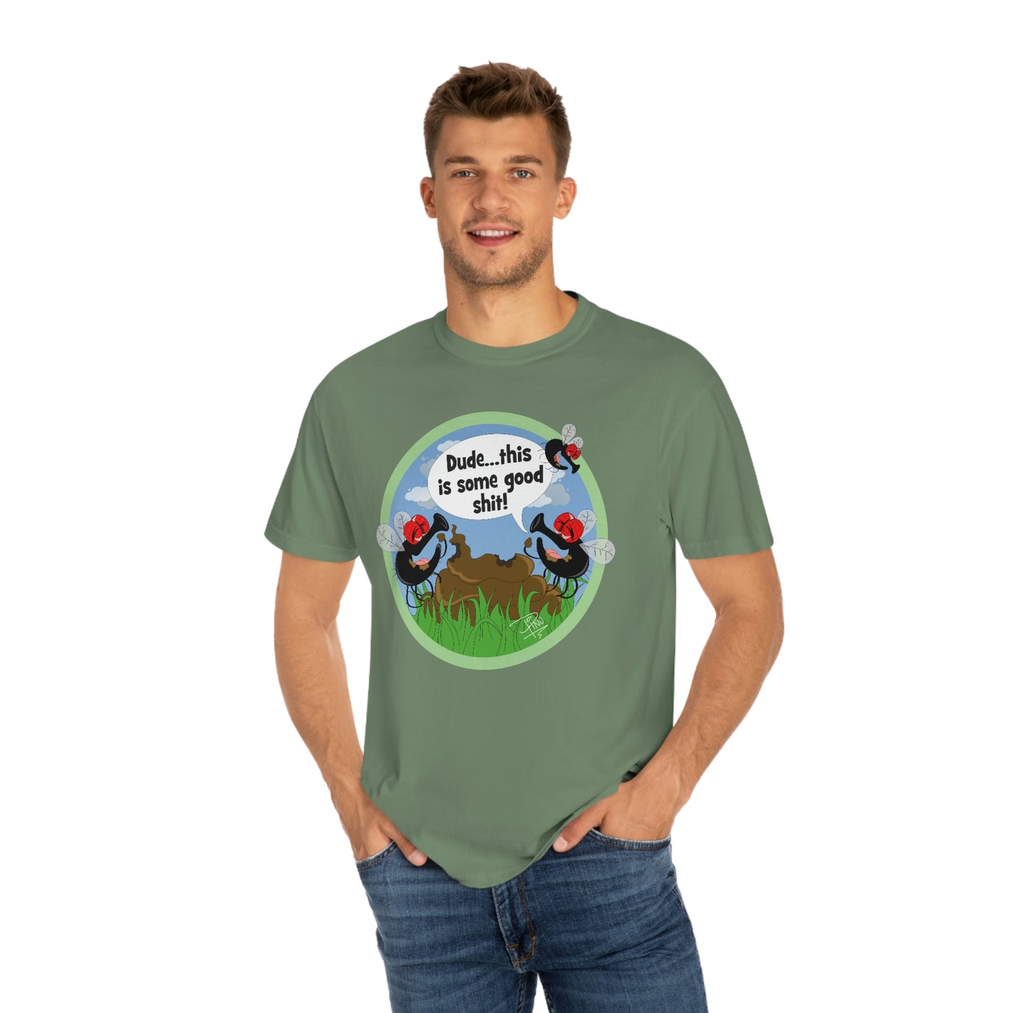 Good Shit Flies - Unisex Garment-Dyed T-shirt
