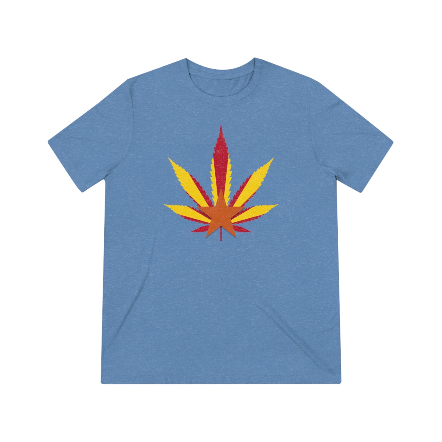 Arizona Cannabis Flag Leaf - Unisex Triblend Tee