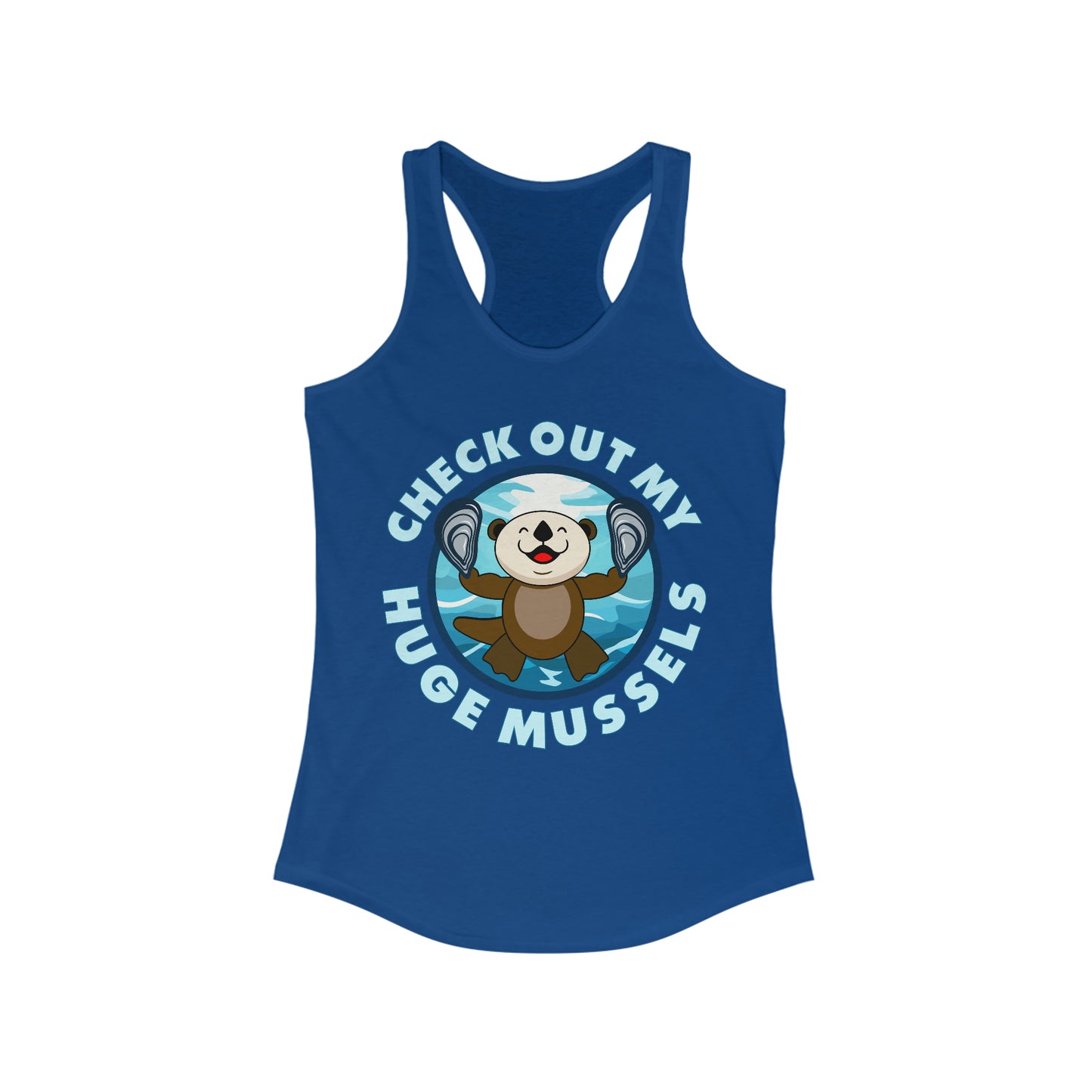 Huge Mussels (Dark Shirts) - Women's Ideal Racerback Tank
