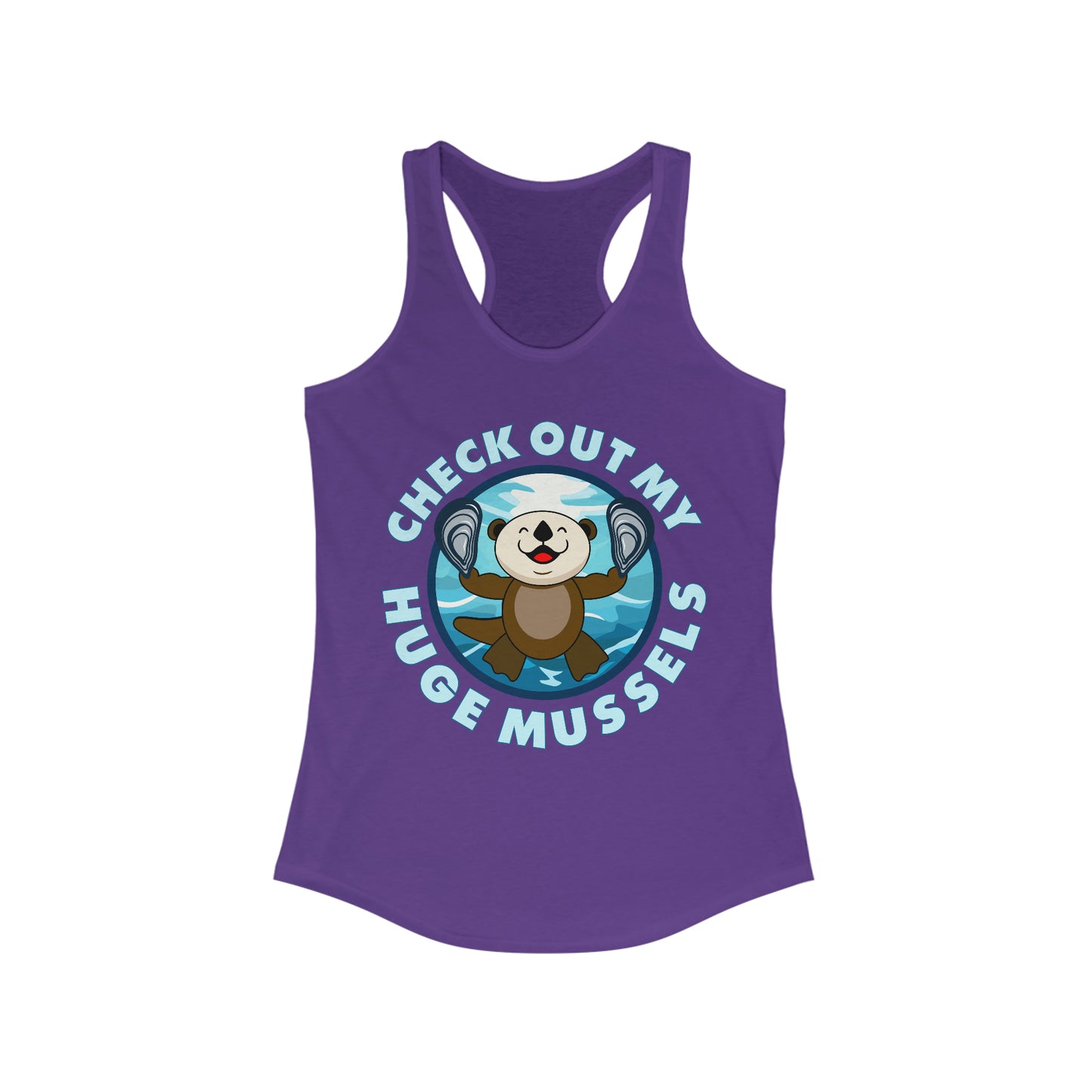Huge Mussels (Dark Shirts) - Women's Ideal Racerback Tank