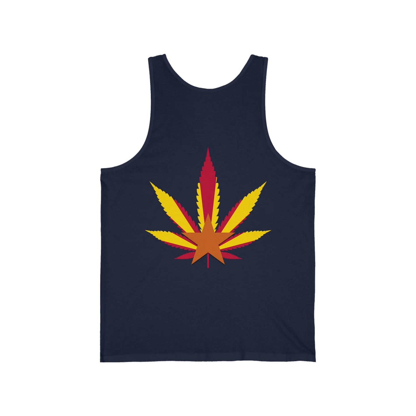 Arizona Cannabis Flag Leaf - Unisex Jersey Tank