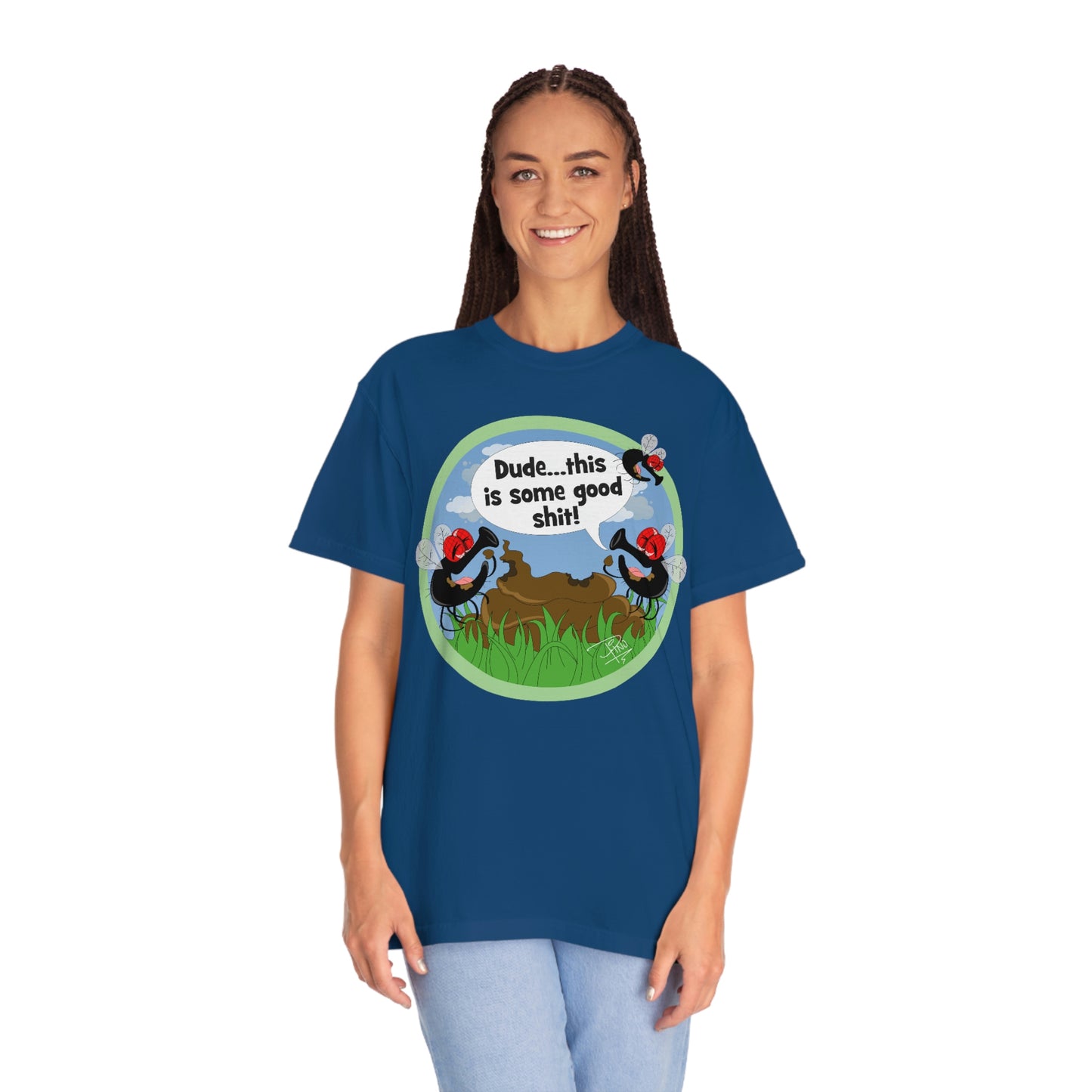 Good Shit Flies - Unisex Garment-Dyed T-shirt