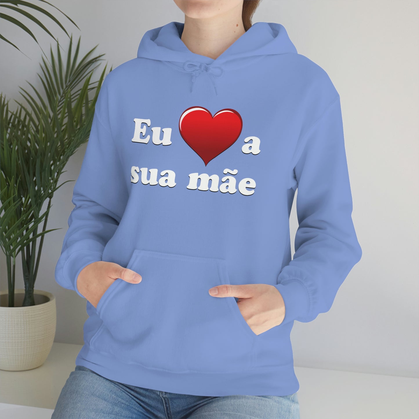 Eu ♥ a sua mãe - Unisex Heavy Blend™ Hooded Sweatshirt