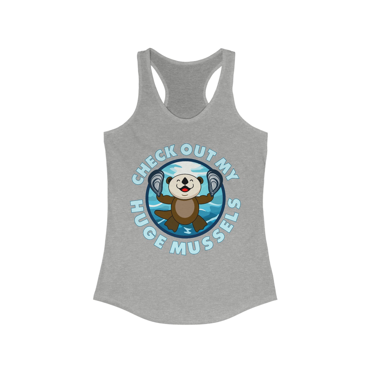 Huge Mussels (Dark Shirts) - Women's Ideal Racerback Tank