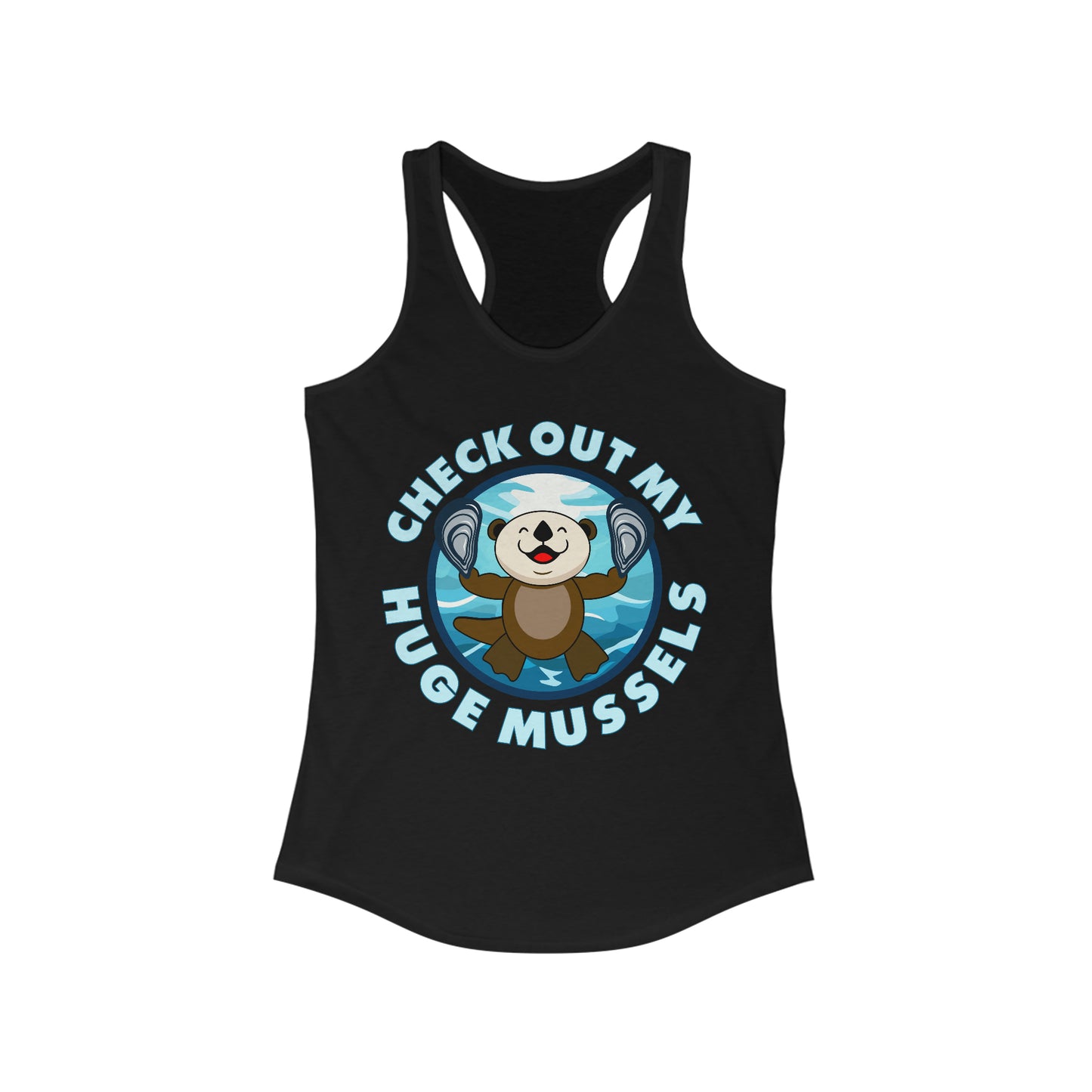 Huge Mussels (Dark Shirts) - Women's Ideal Racerback Tank