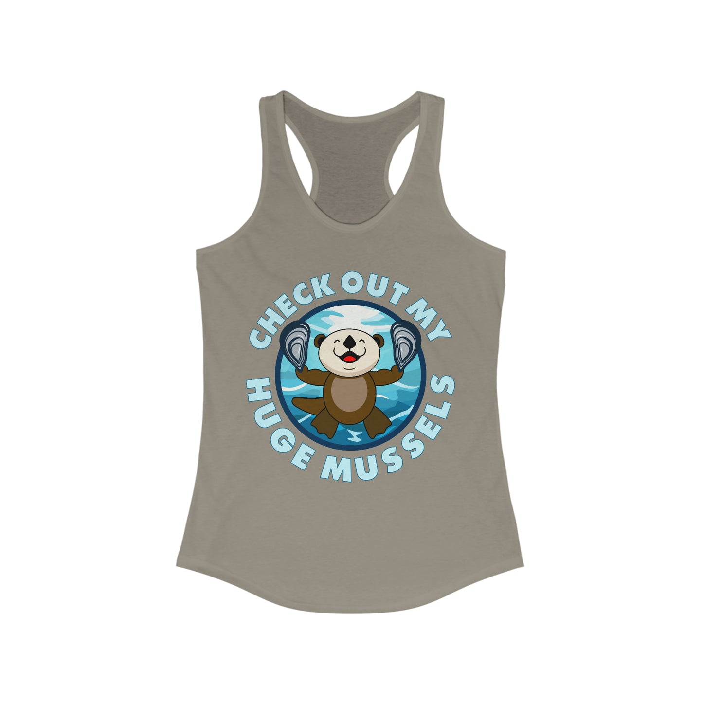 Huge Mussels (Dark Shirts) - Women's Ideal Racerback Tank