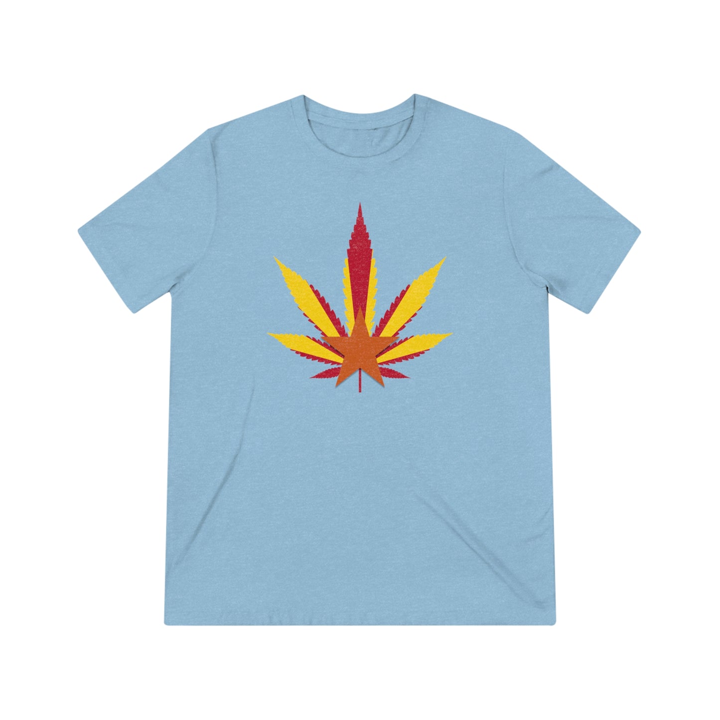 Arizona Cannabis Flag Leaf - Unisex Triblend Tee