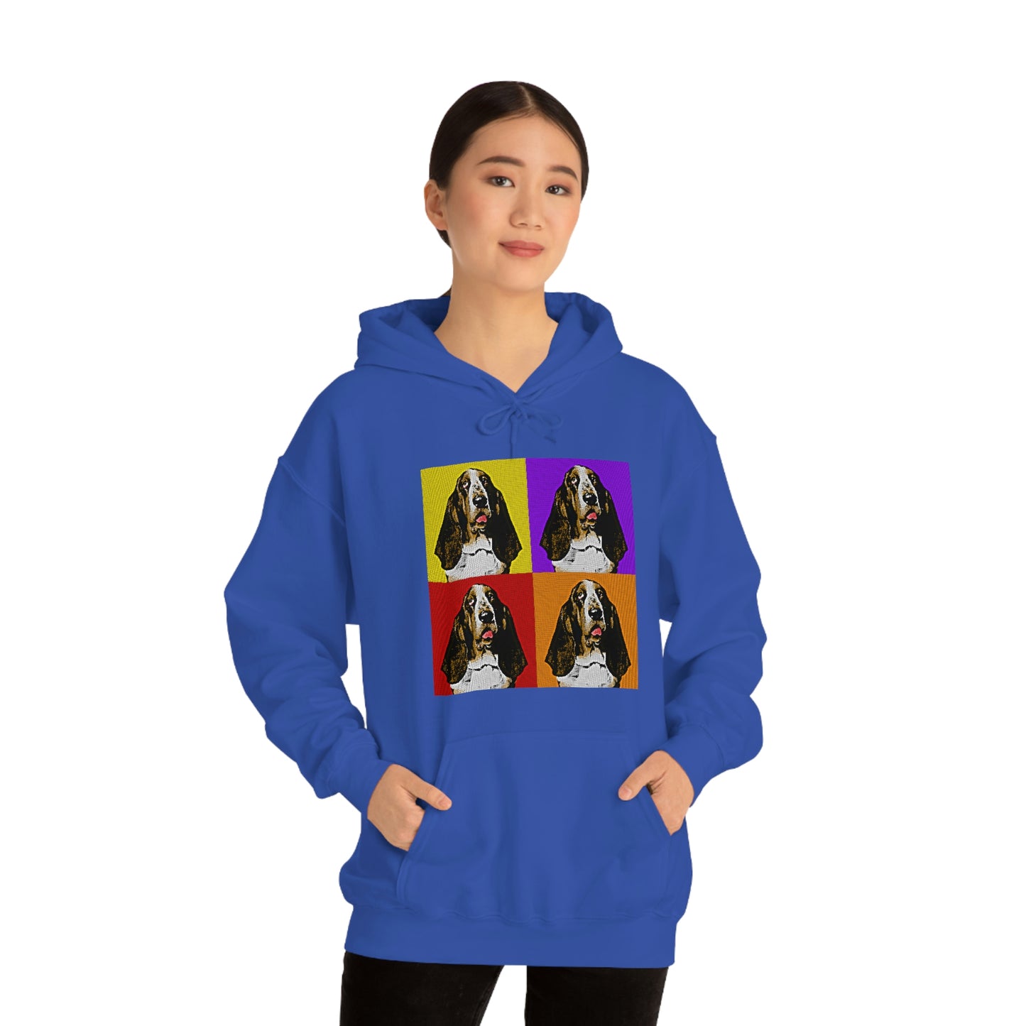 Basset Pop Art - Unisex Heavy Blend™ Hooded Sweatshirt