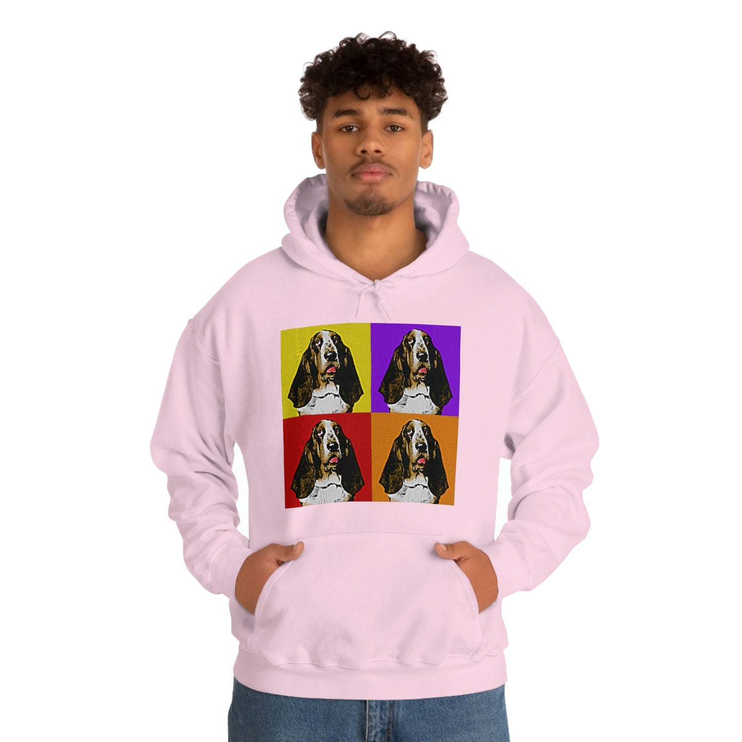Basset Pop Art - Unisex Heavy Blend™ Hooded Sweatshirt