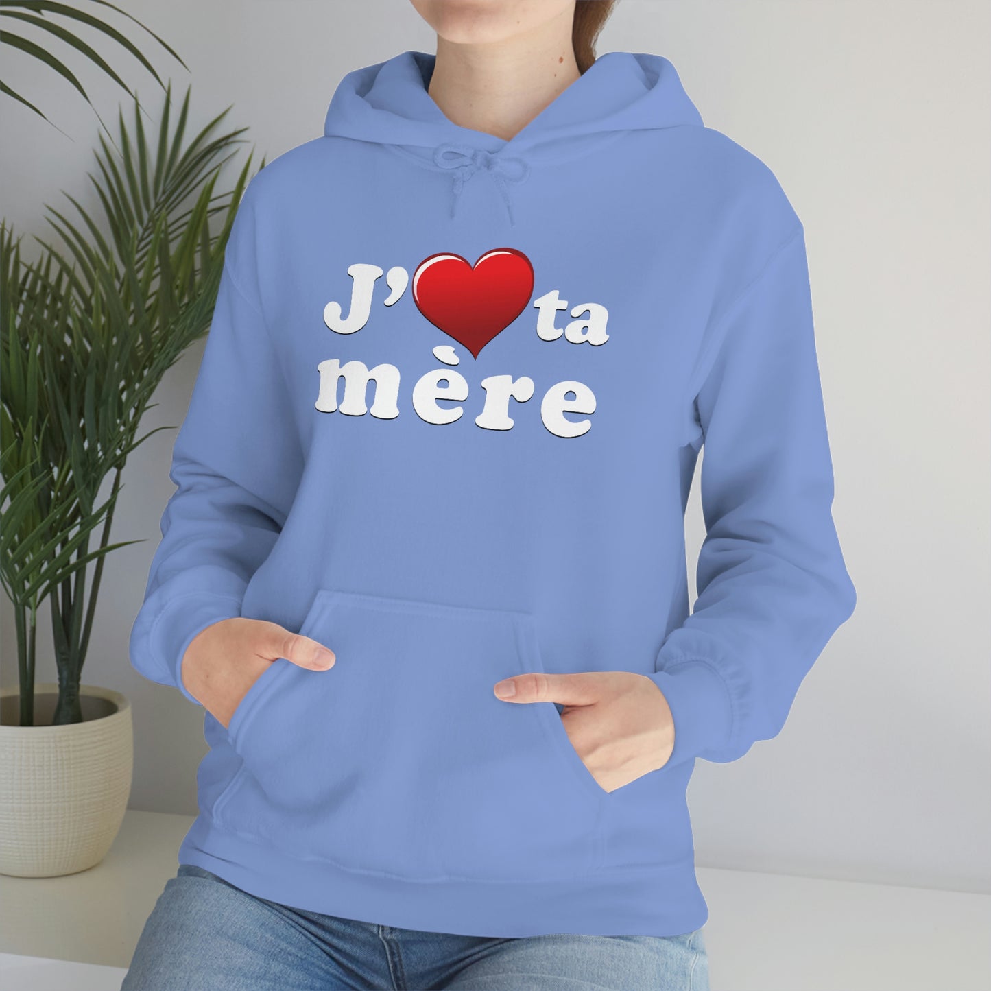 J' ♥ te mère - Unisex Heavy Blend™ Hooded Sweatshirt