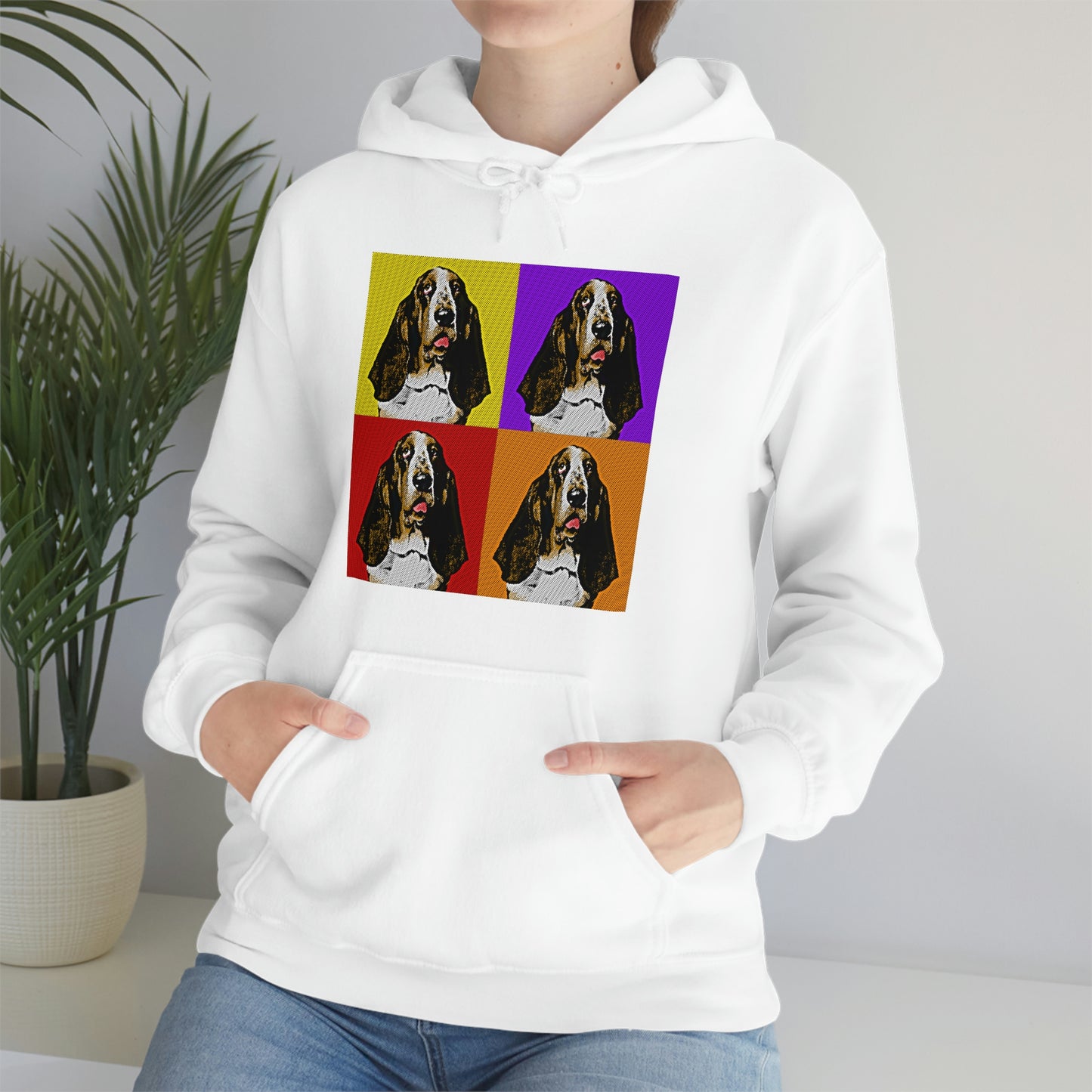 Basset Pop Art - Unisex Heavy Blend™ Hooded Sweatshirt