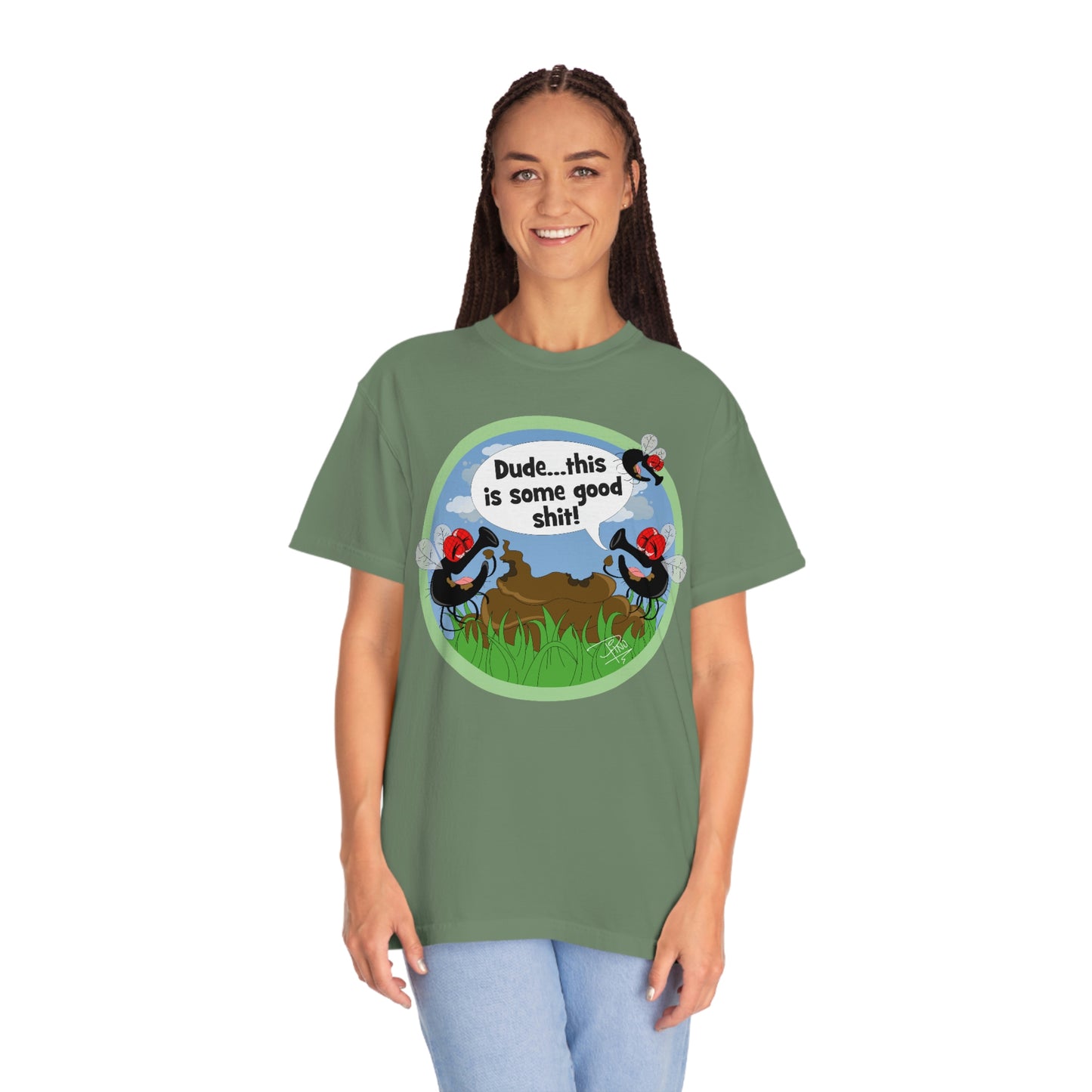 Good Shit Flies - Unisex Garment-Dyed T-shirt