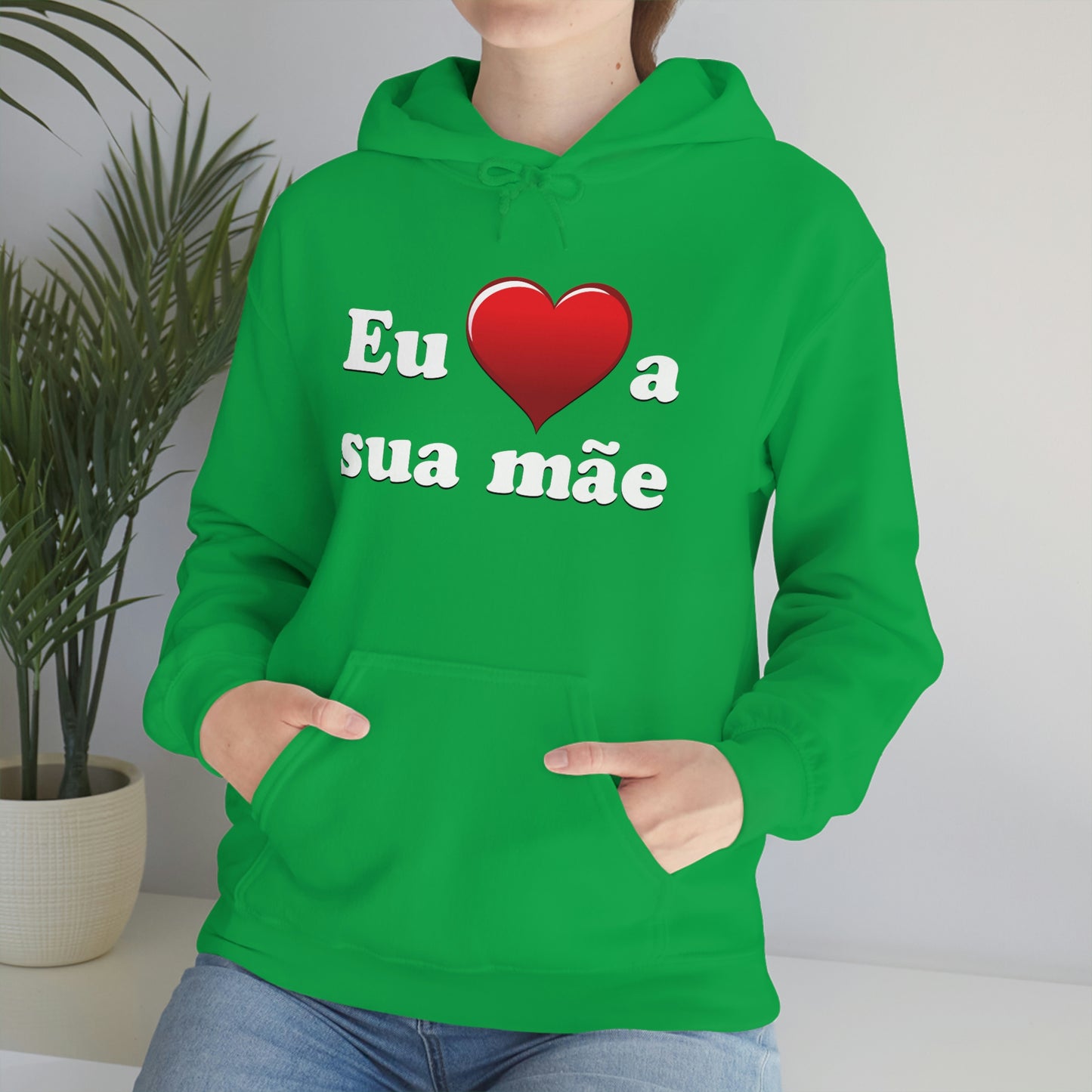 Eu ♥ a sua mãe - Unisex Heavy Blend™ Hooded Sweatshirt