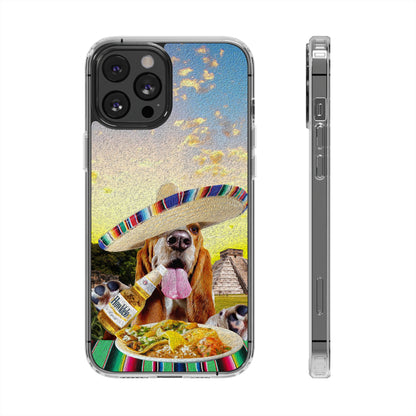 Basset Hound Eating Mexican Cuisine In Mexico - Clear Case