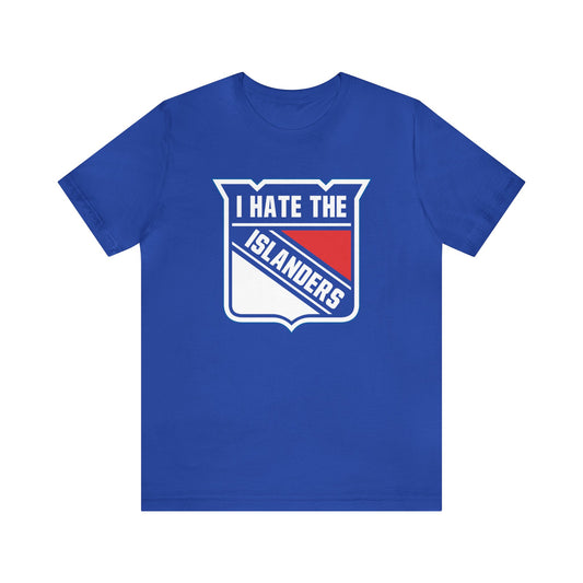 I Hate That Isles Team (for Rangers fans) - Unisex Jersey Short Sleeve Tee