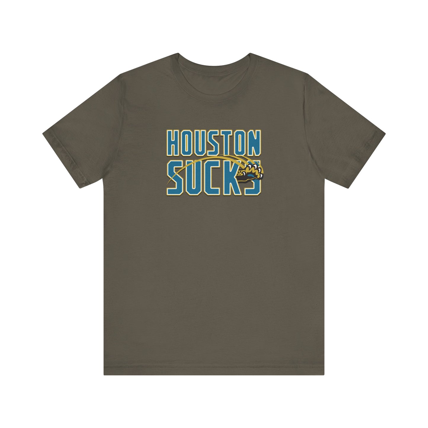 Houston Sucks (for Jacksonville fans) - Unisex Jersey Short Sleeve Tee