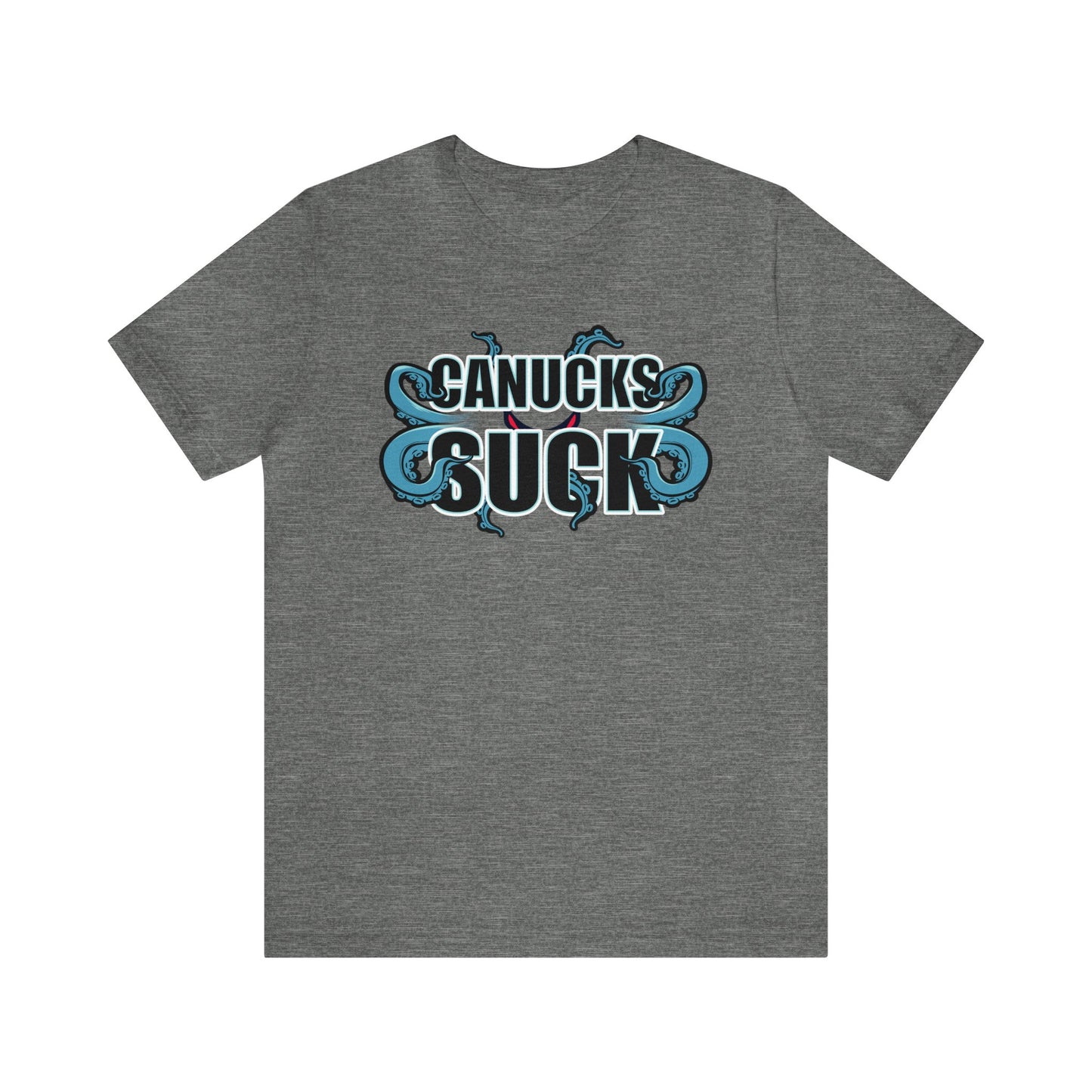 Cuh Nucks Suck (for Seattle Kraken fans) - Unisex Jersey Short Sleeve Tee